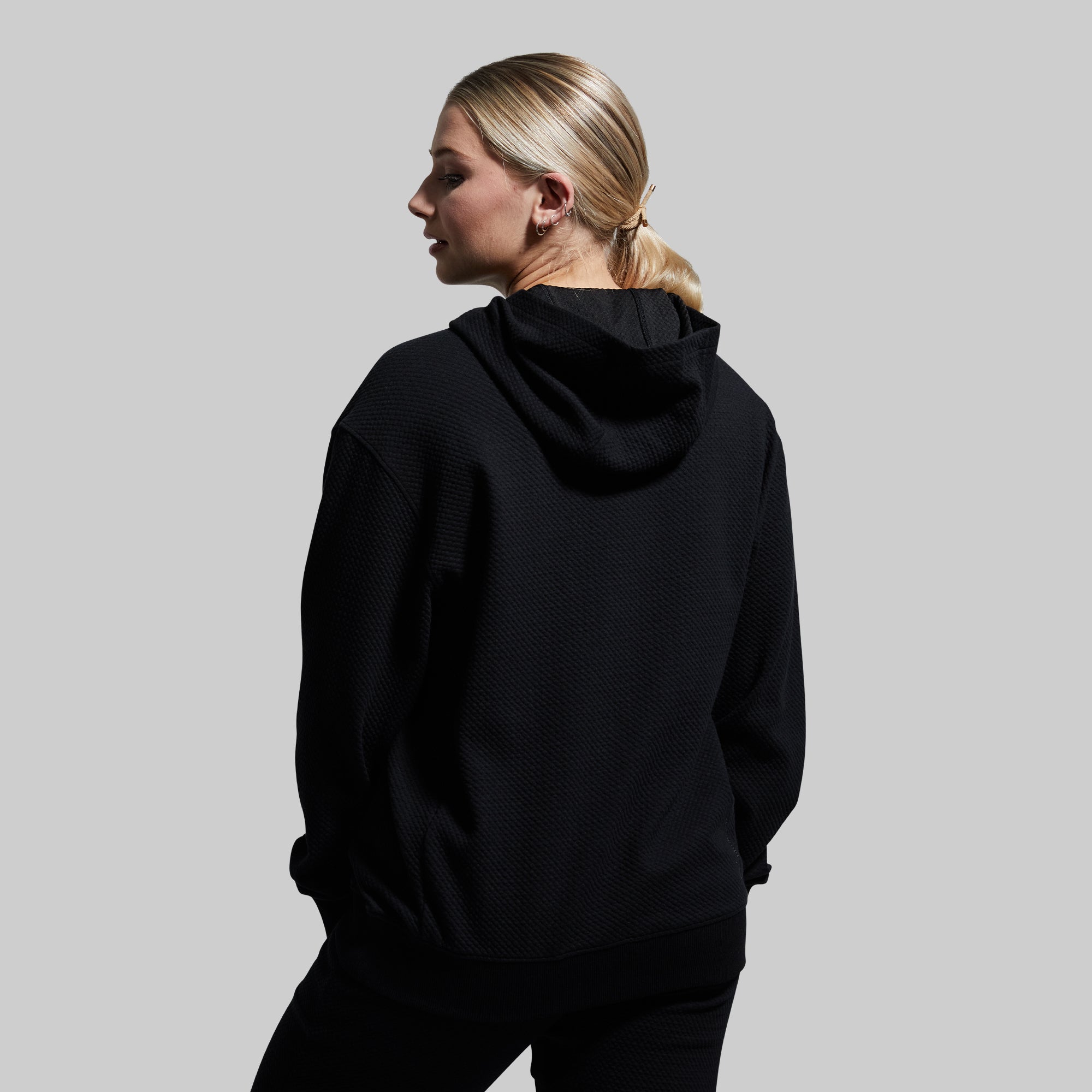 Women's Cloud Hoodie (Black) - Image 3