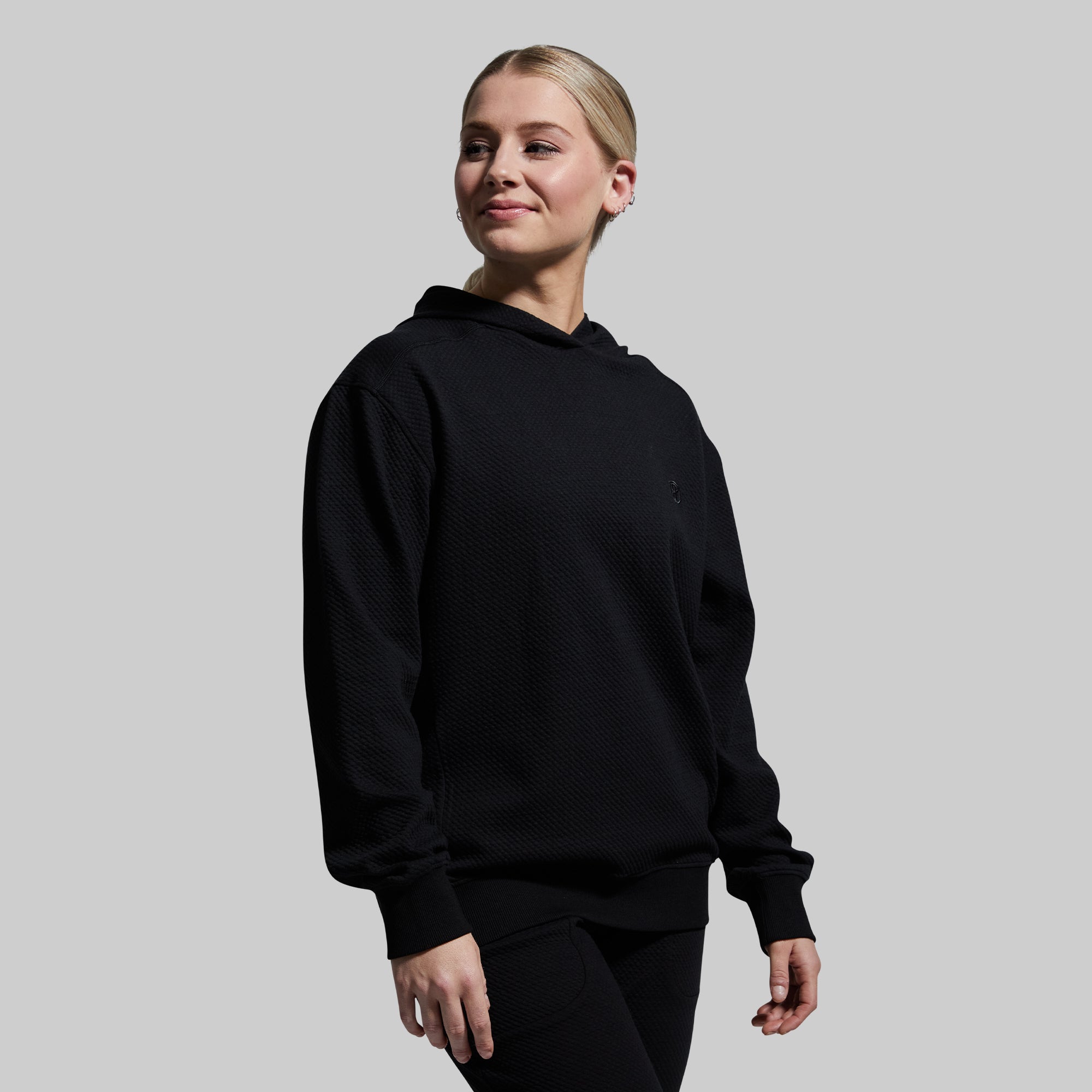 Women's Cloud Hoodie (Black) - Image 4