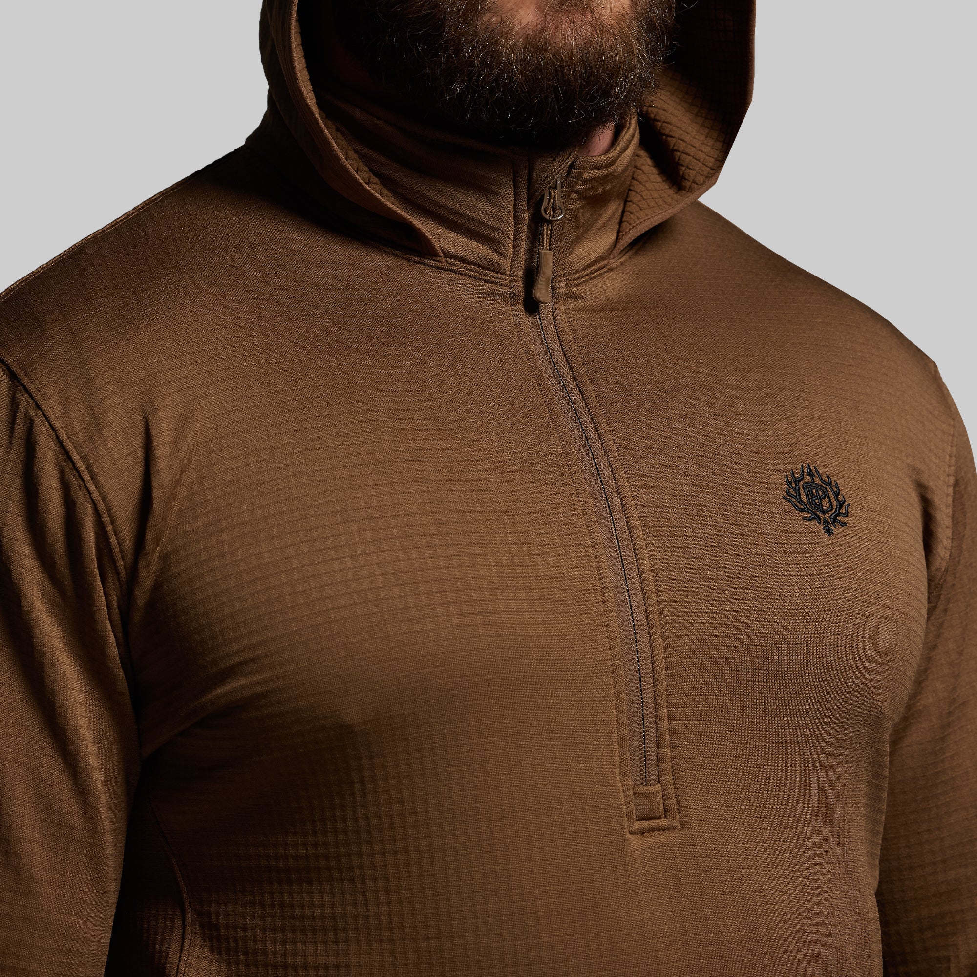 Quiver Half Zip Hoodie 2.0 (Coyote Brown) - Image 6