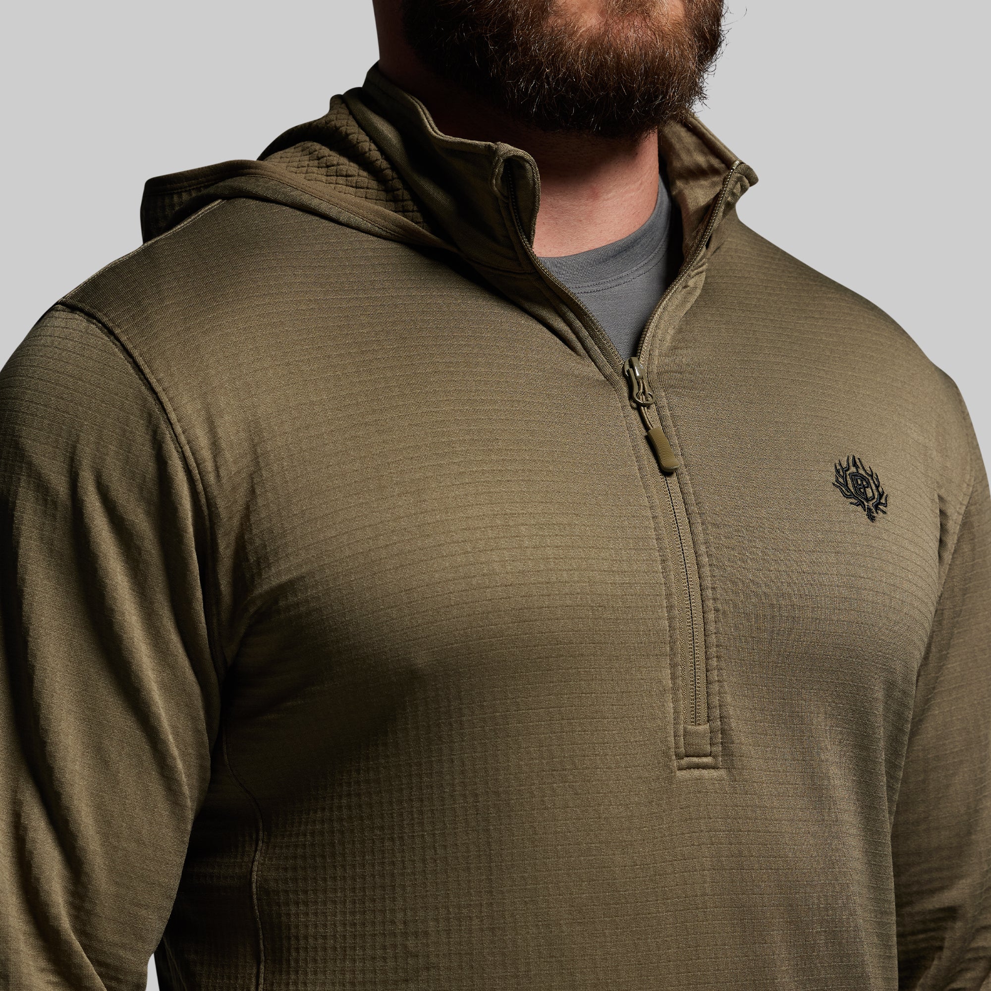 Quiver Half Zip Hoodie 2.0 (OD Green) - Image 6