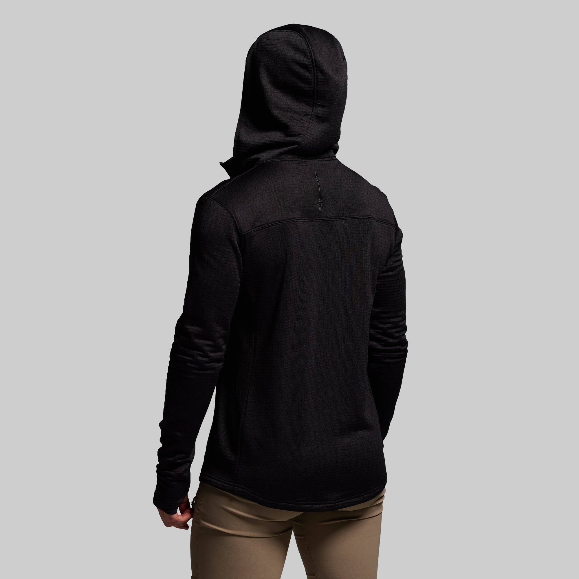 Women's Quiver Full Zip Hoodie 2.0 (Black) - Image 9