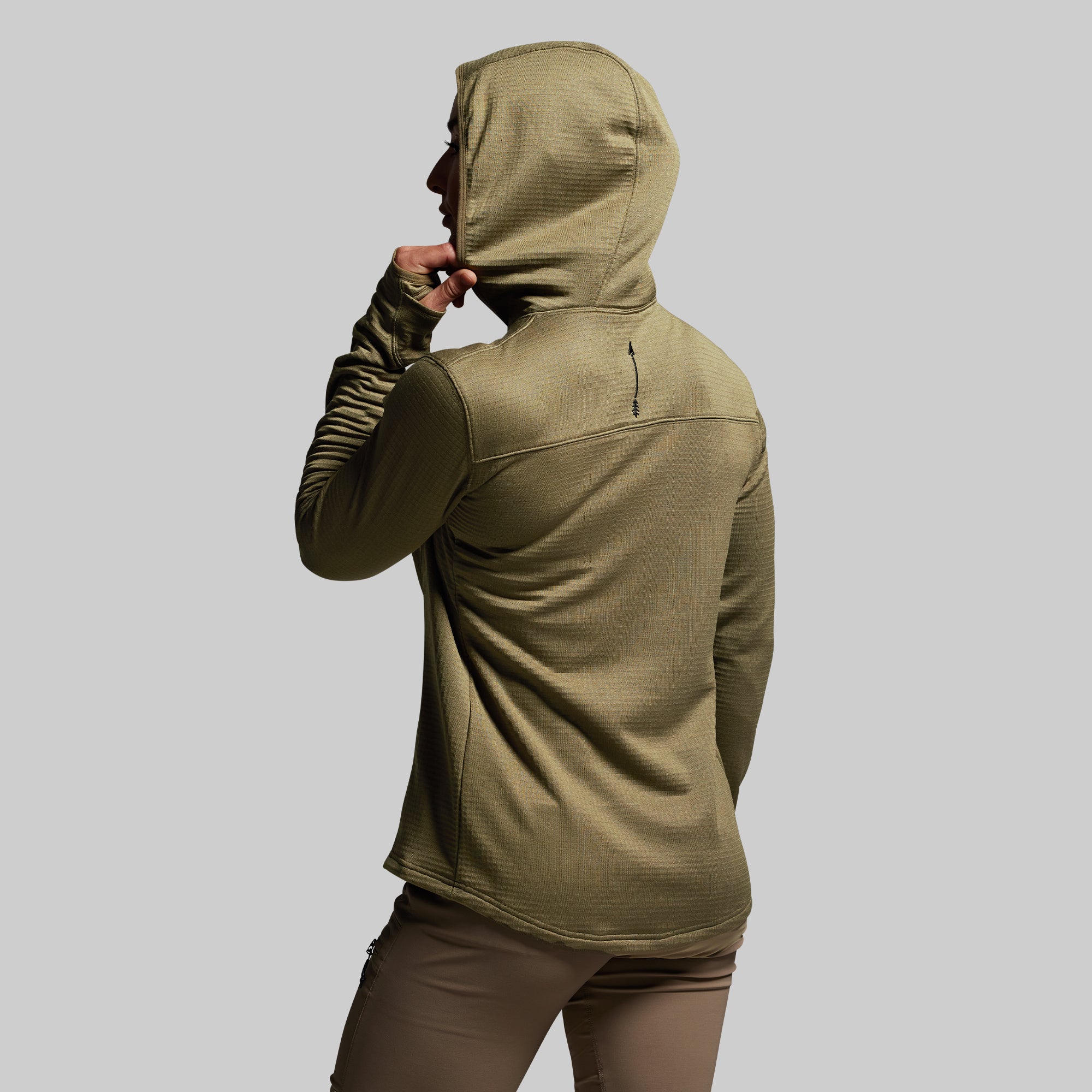 Women's Quiver Full Zip Hoodie 2.0 (OD Green) - Image 9