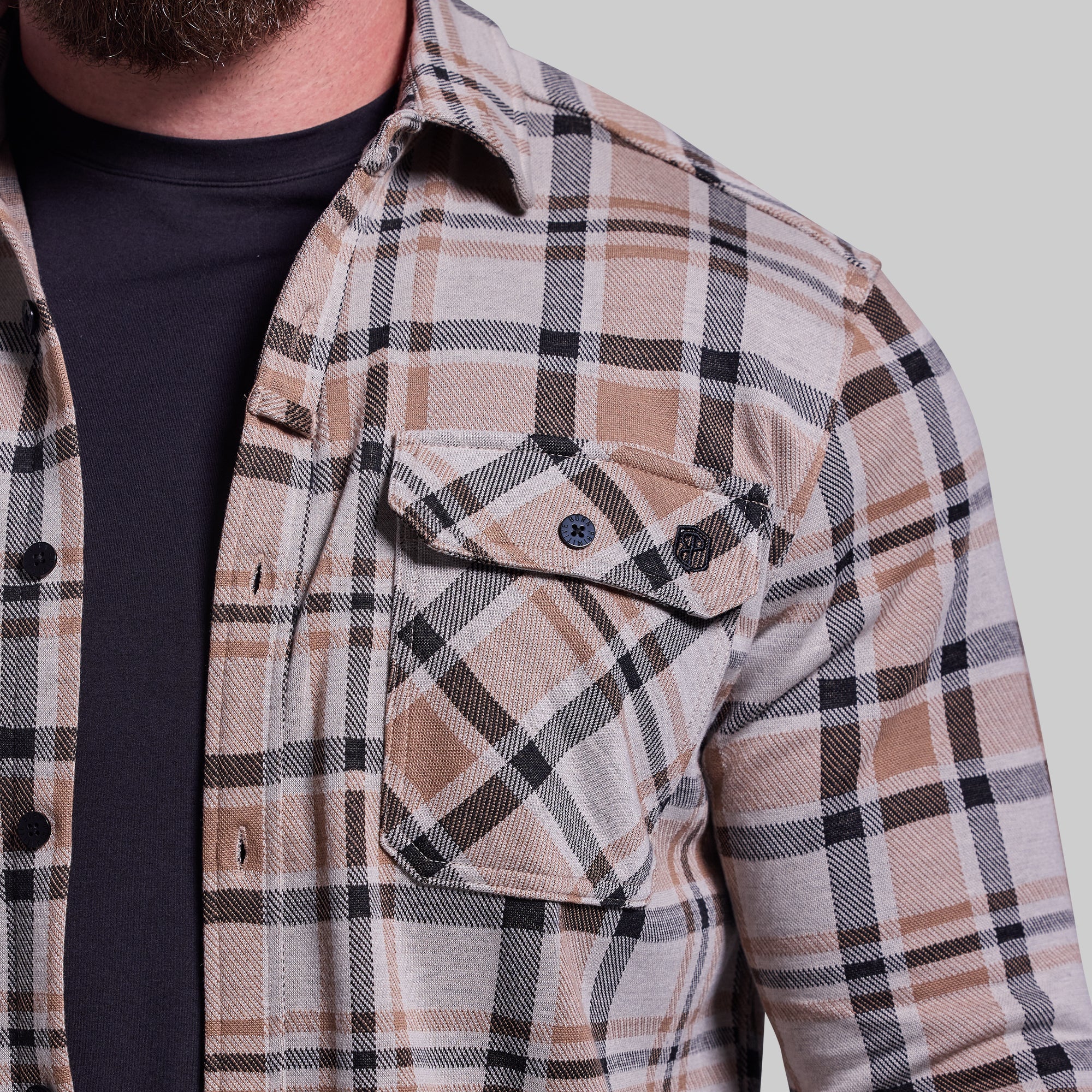 Woodsman Stretchy Flannel (Brushwood) - Image 9