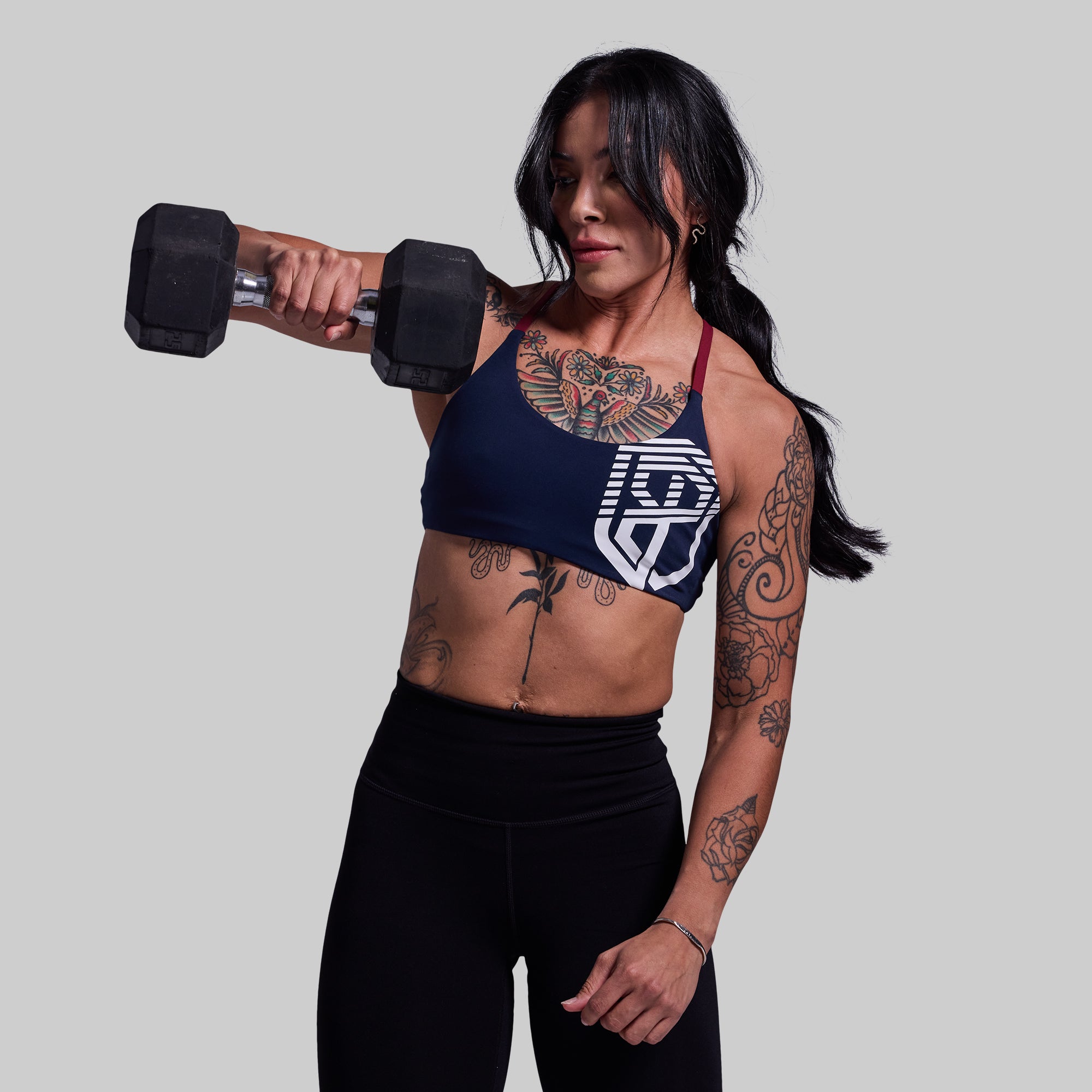 Serenity Sports Bra (Brand Strength-BP Navy) - Image 3
