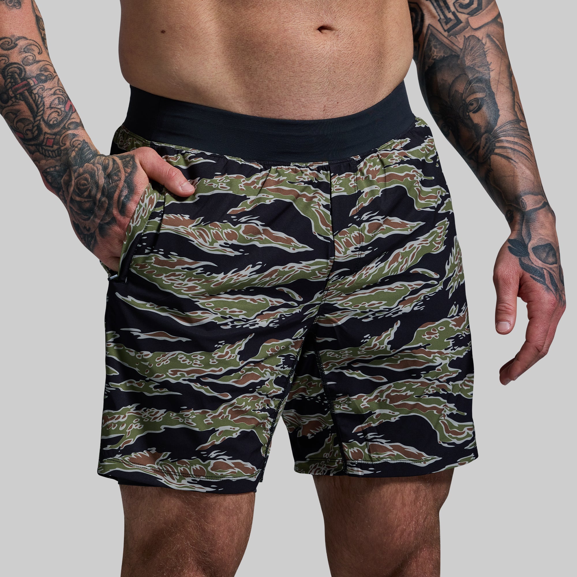 Versatile Short w/ Compression 7 (Jungle Tiger) - Image 6