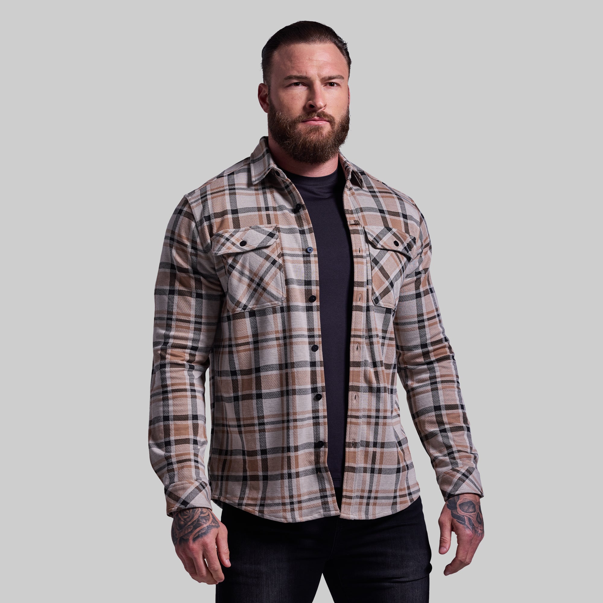 Woodsman Stretchy Flannel (Brushwood) - Image 3