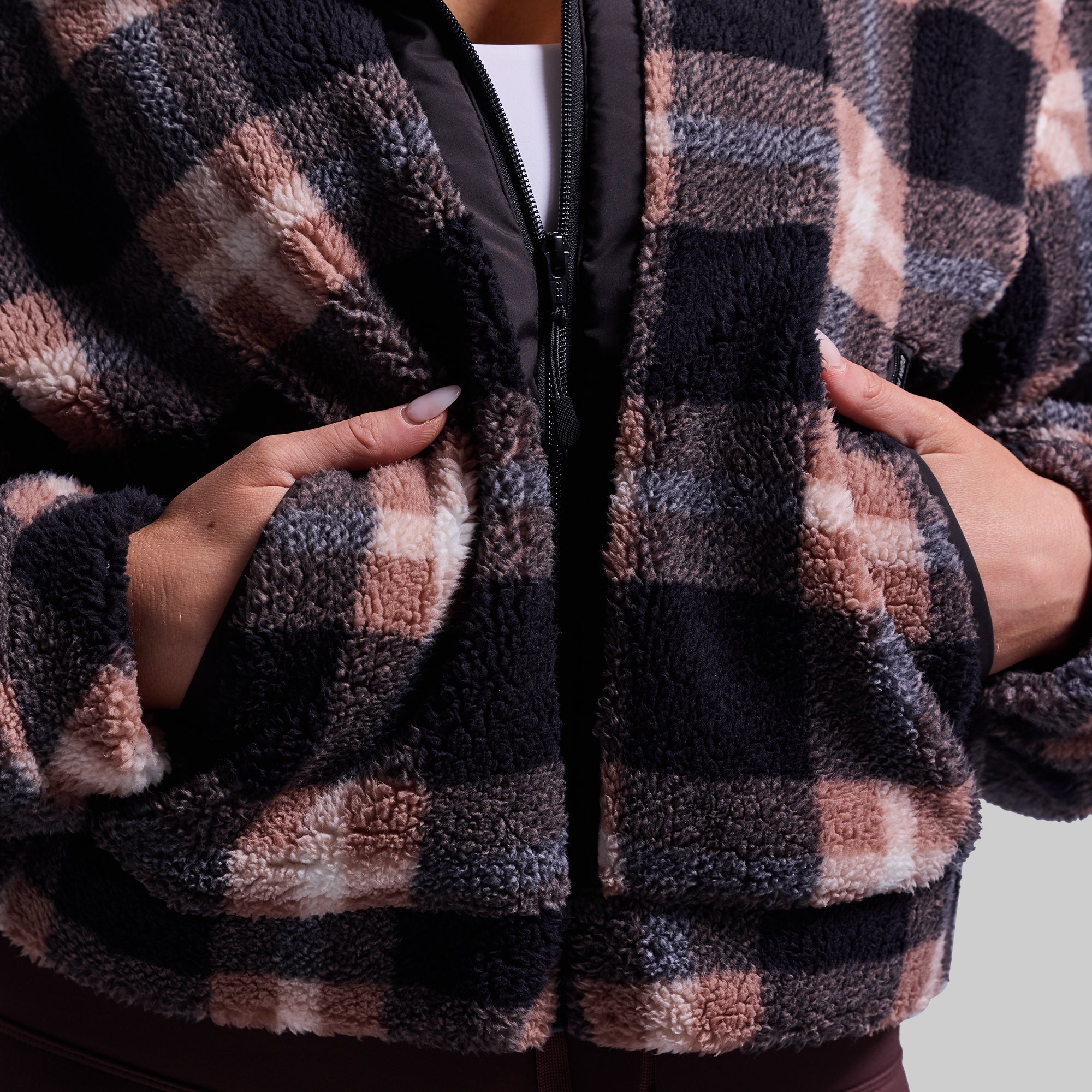 Women's Cropped Fleece Jacket (Kettle) - Image 5