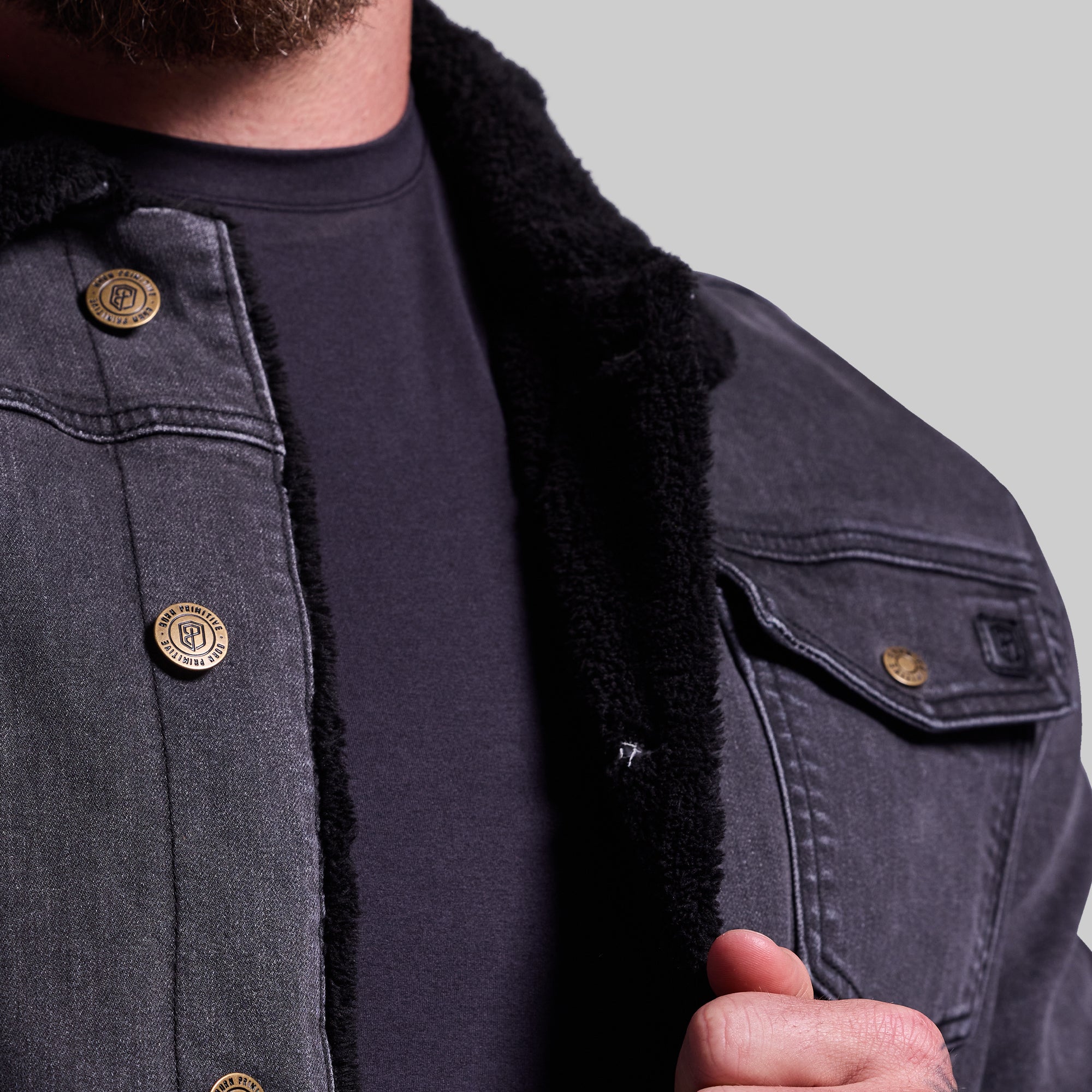Men's FLEX Stretchy Pioneer Jacket 2.0 (Vintage Grey Wash) - Image 3