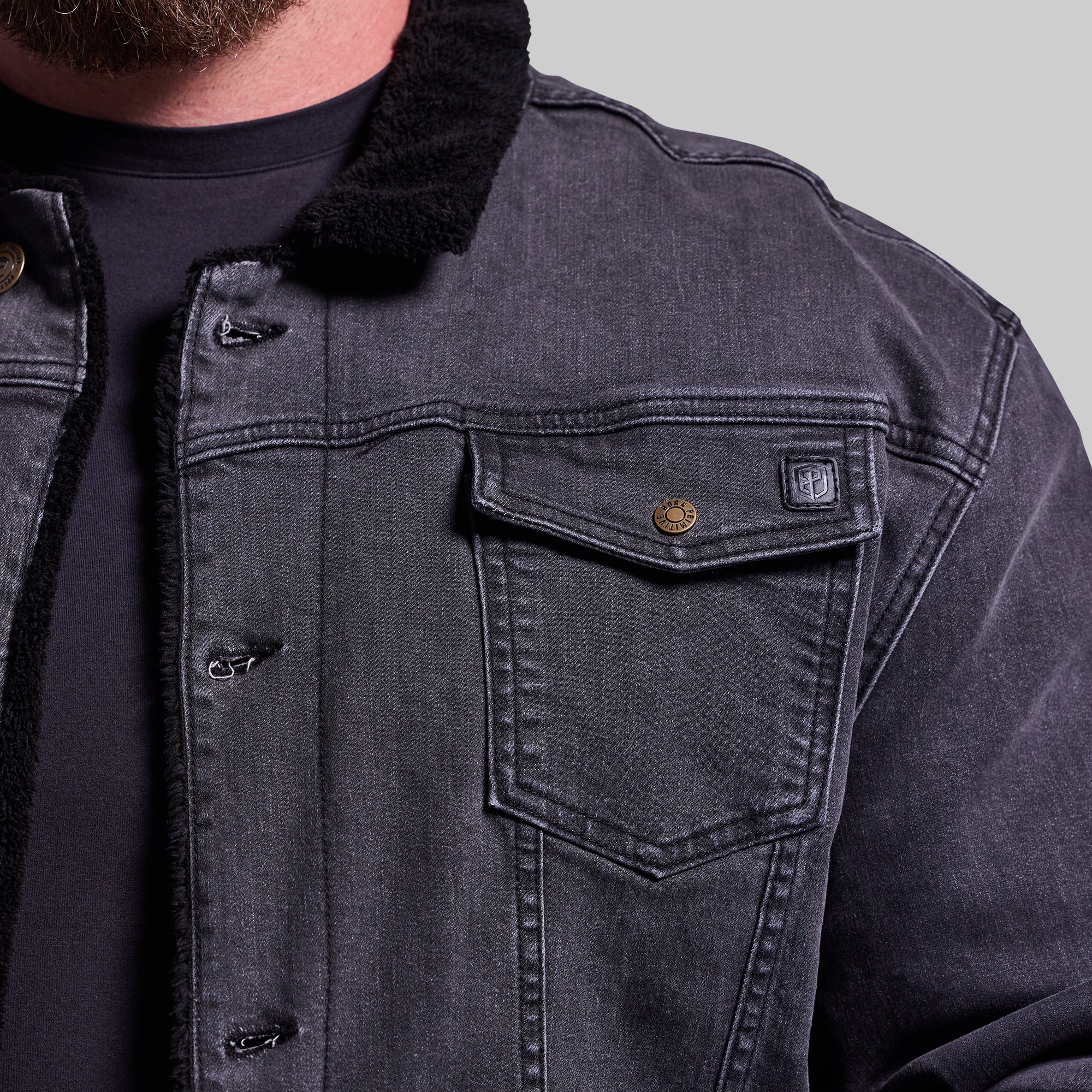 Men's FLEX Stretchy Pioneer Jacket 2.0 (Vintage Grey Wash) - Image 5