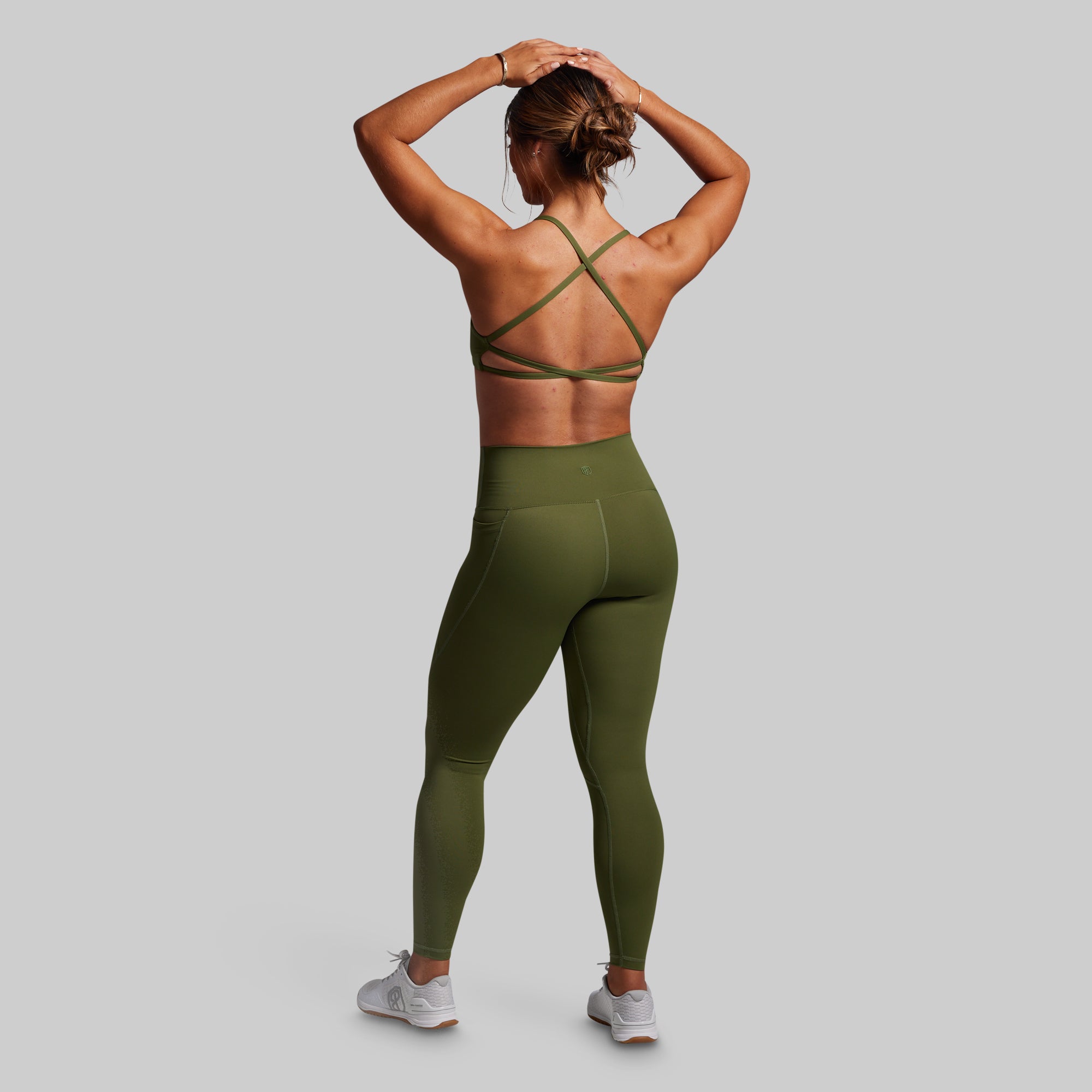 Synergy Full Length Legging w/ Pockets 2.0 (Olive) - Image 6