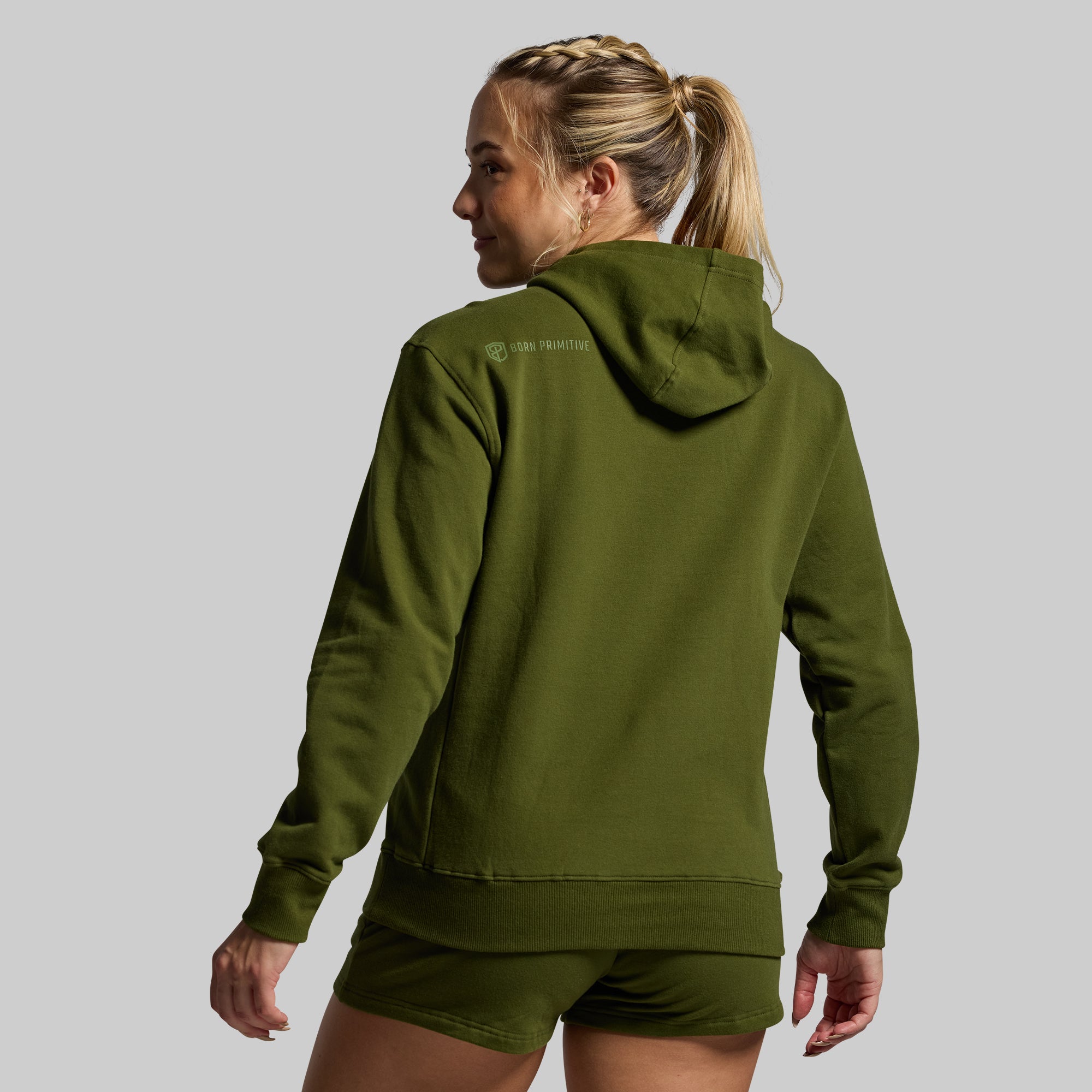 Women's Unmatched Hoodie (Military Green) - Image 2