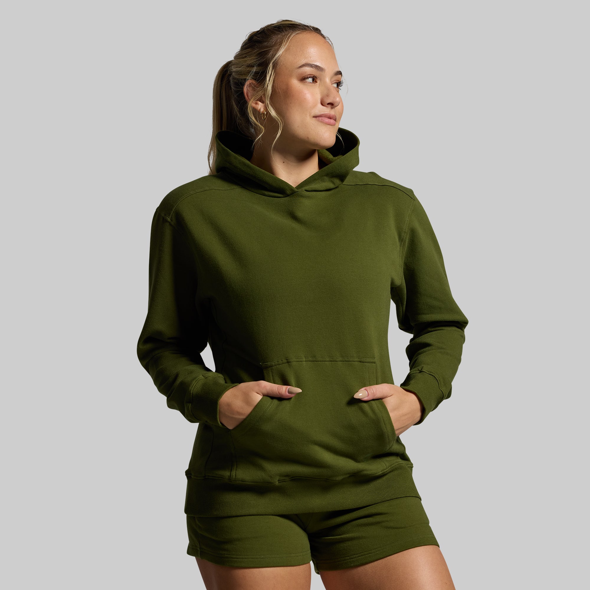 Women's Unmatched Hoodie (Military Green) - Image 3