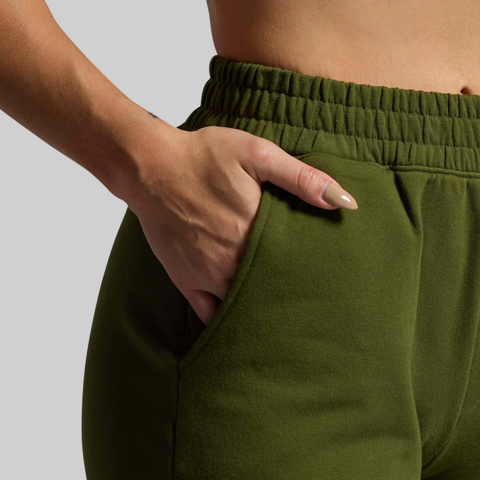 Women's Unmatched Short (Military Green) - Image 3