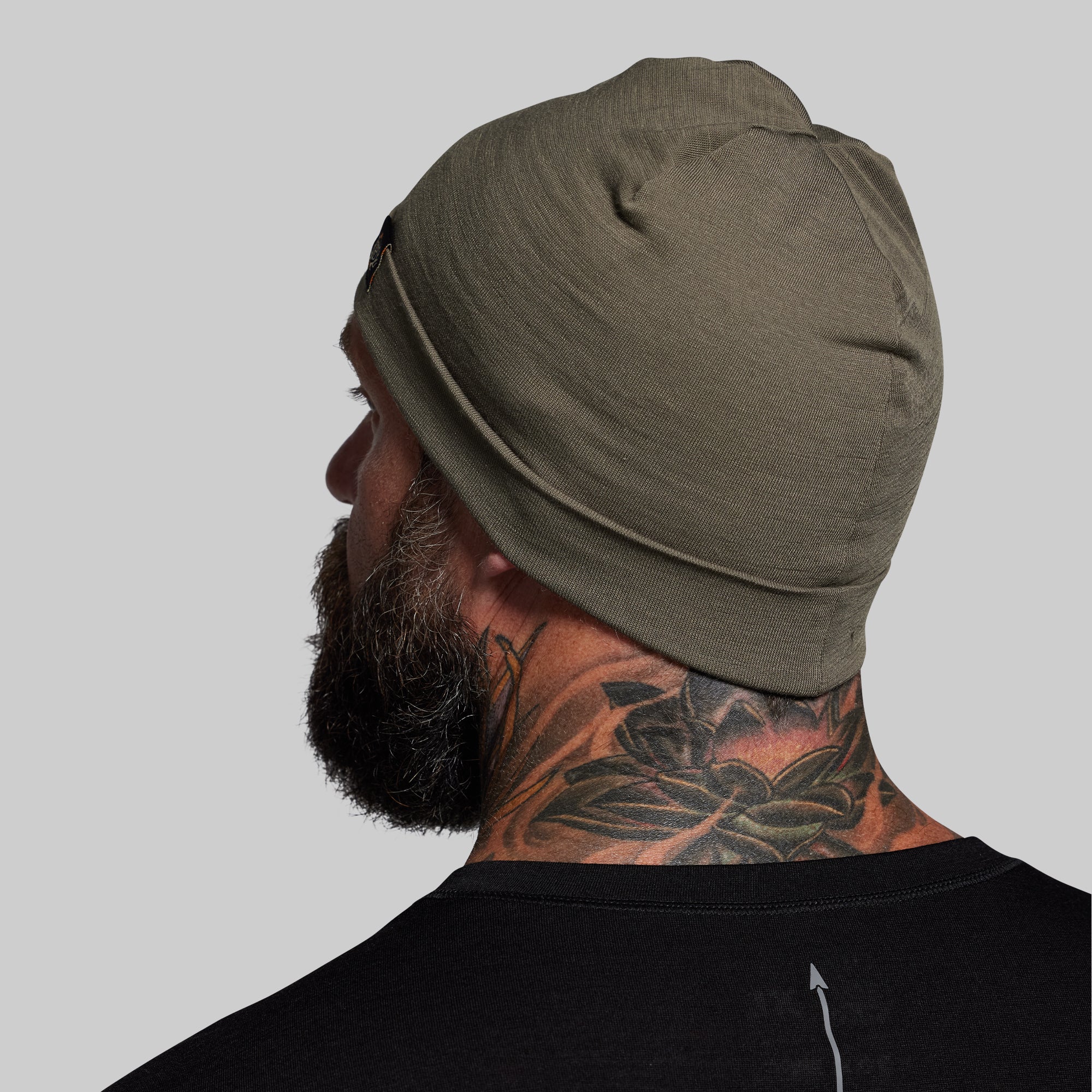 Ridgeline Merino Beanie 165 (OD Green) - Image 3