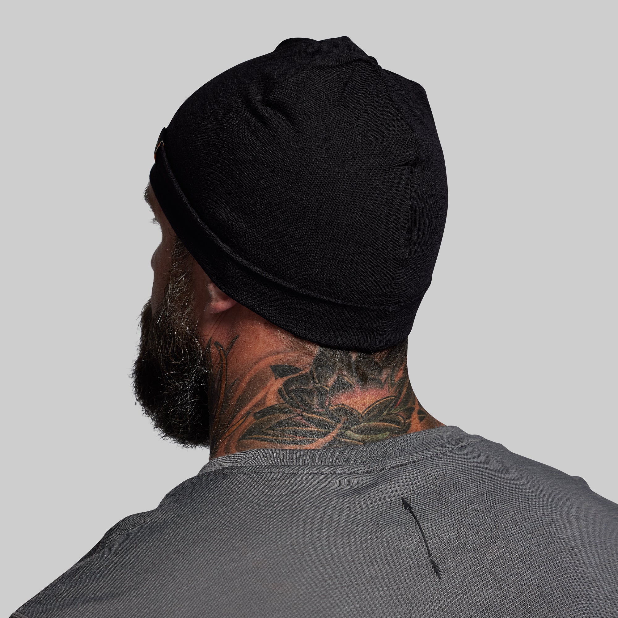 Ridgeline Merino Beanie 165 (Black) - Image 3