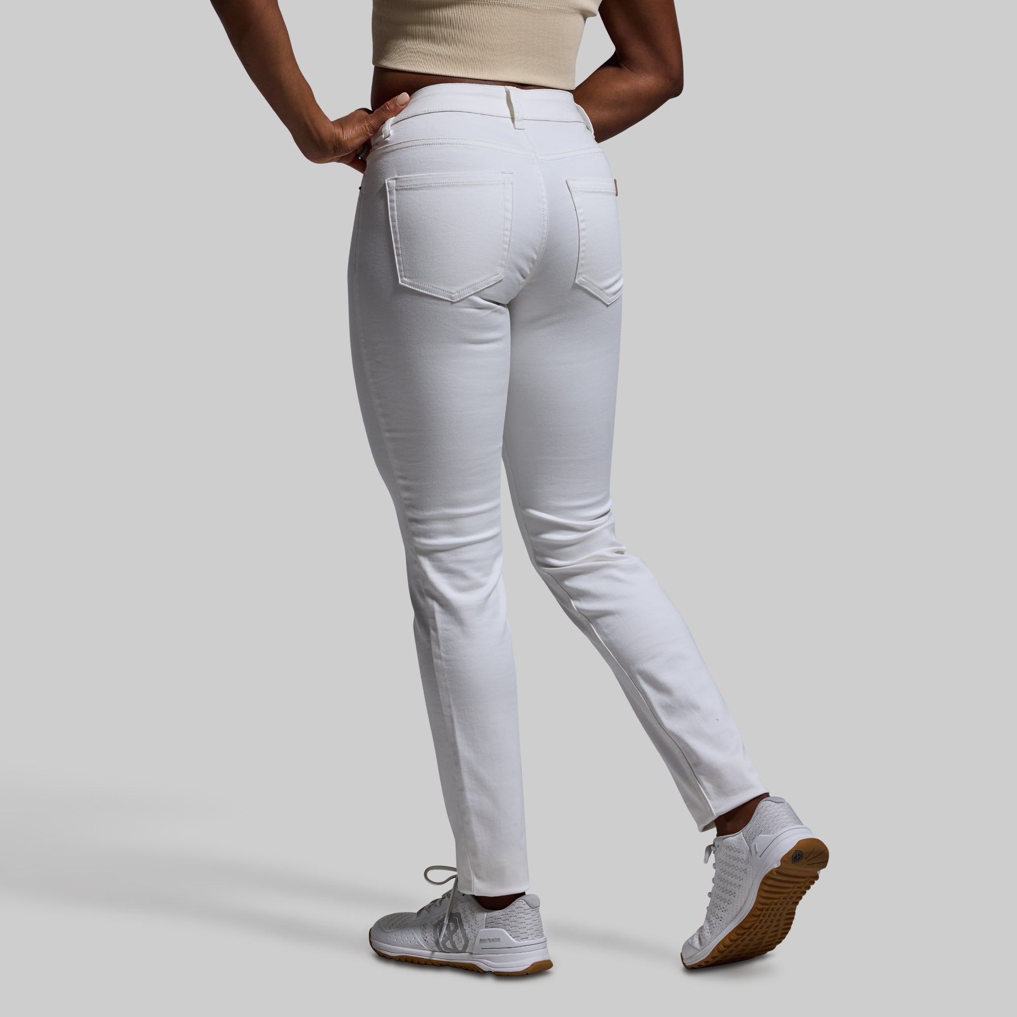 FLEX Stretchy Mid-Rise Skinny Jean (White) - Image 2