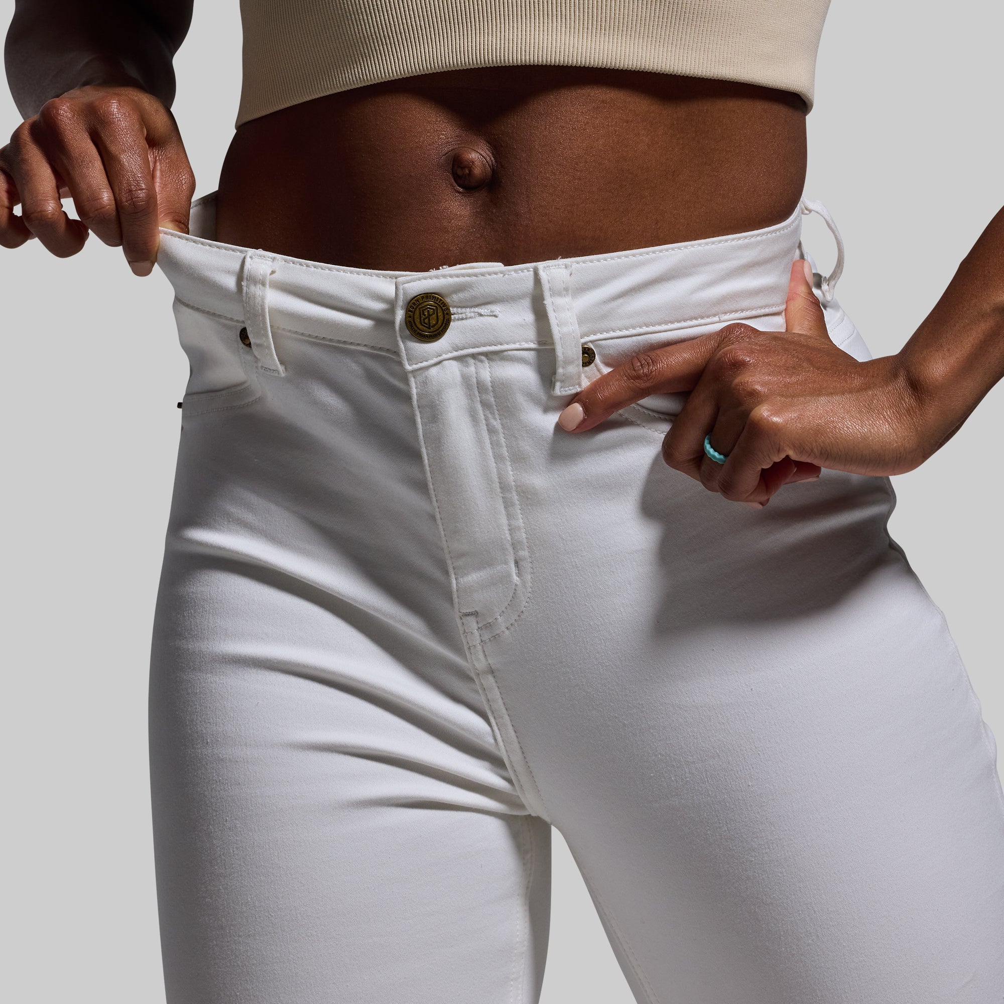 FLEX Stretchy High-Rise Skinny Jean (White) - Image 5
