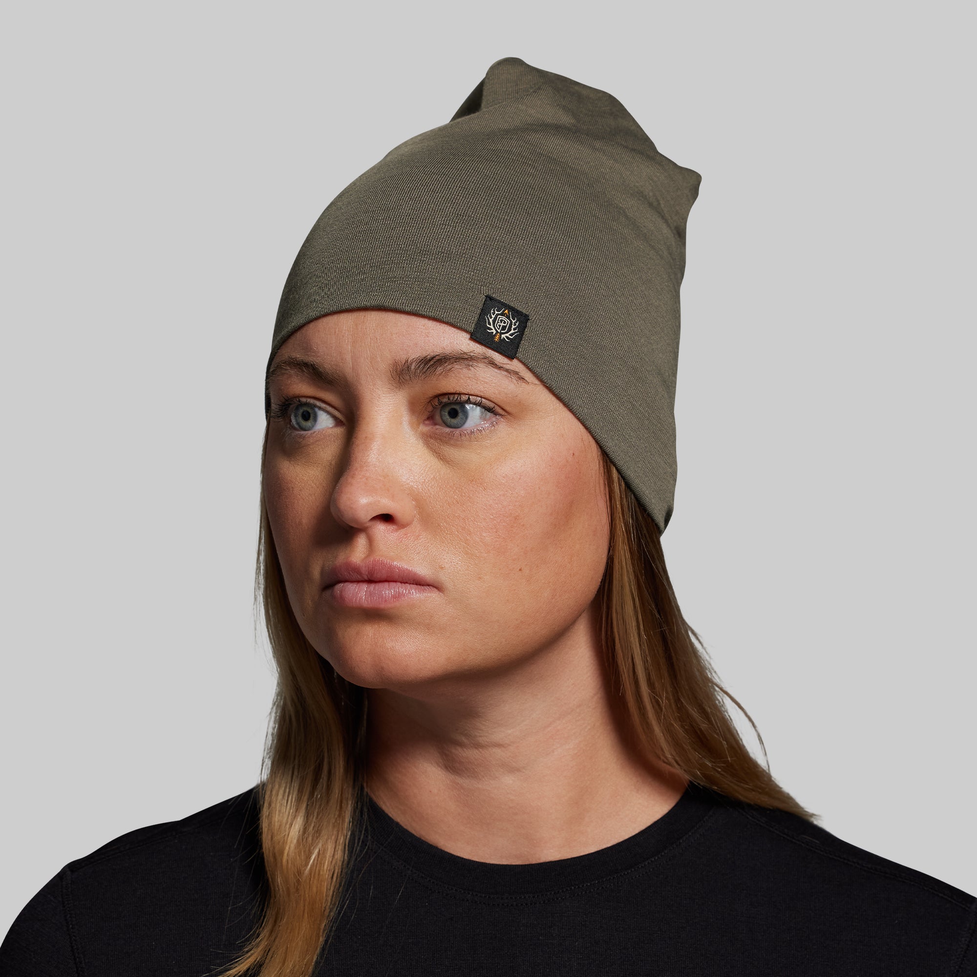Ridgeline Merino Beanie 165 (OD Green) - Image 4