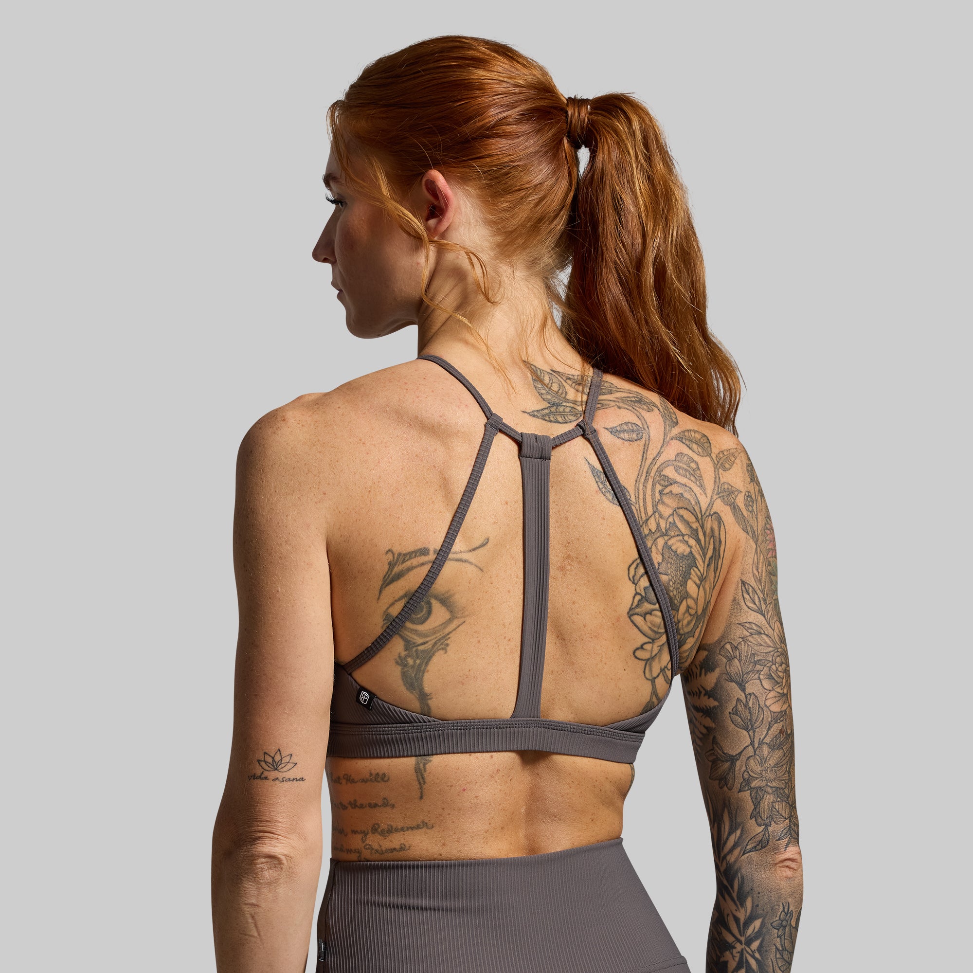 Break the Limits Sports Bra (Dark Grey) - Image 3