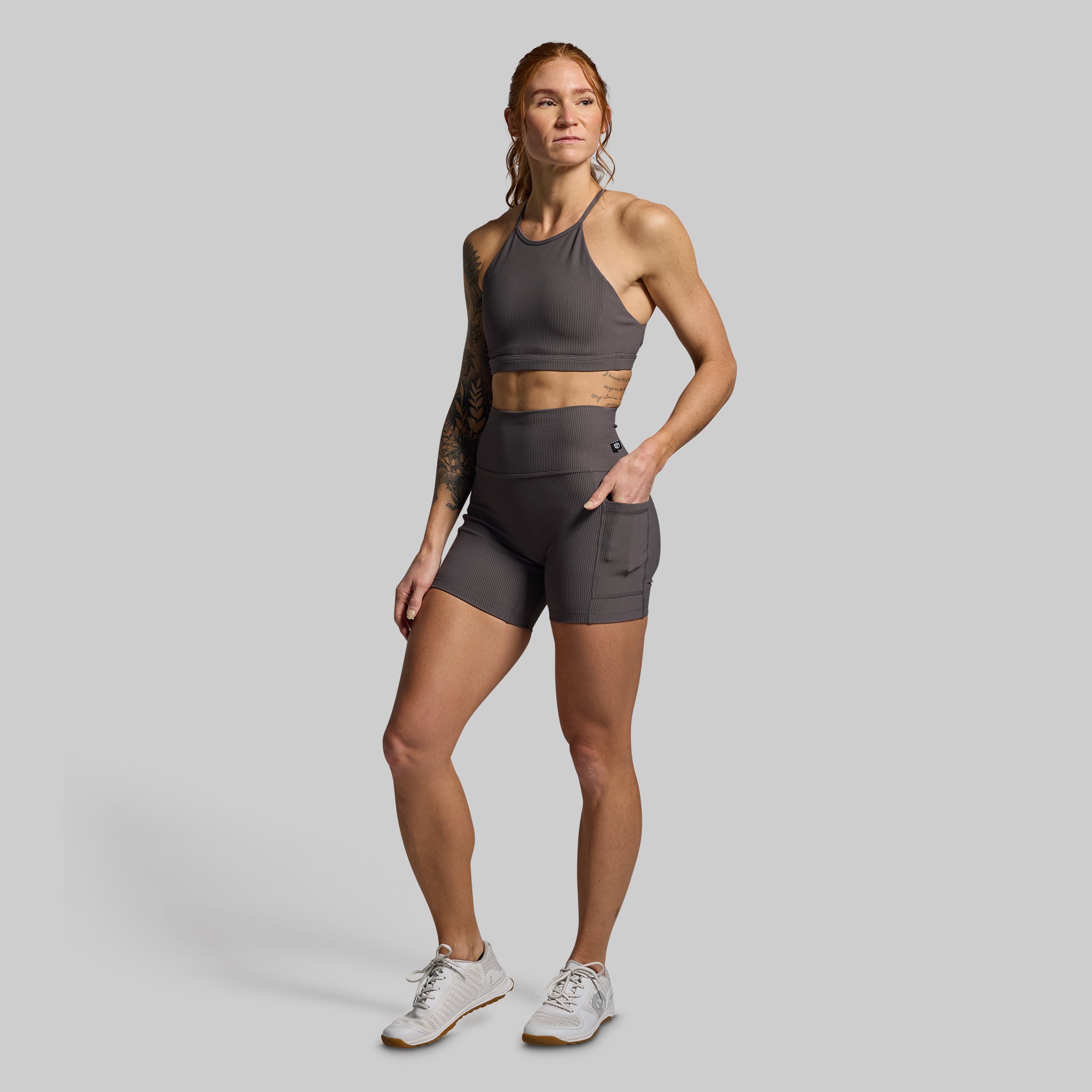 Break the Limits Sports Bra (Dark Grey) - Image 6