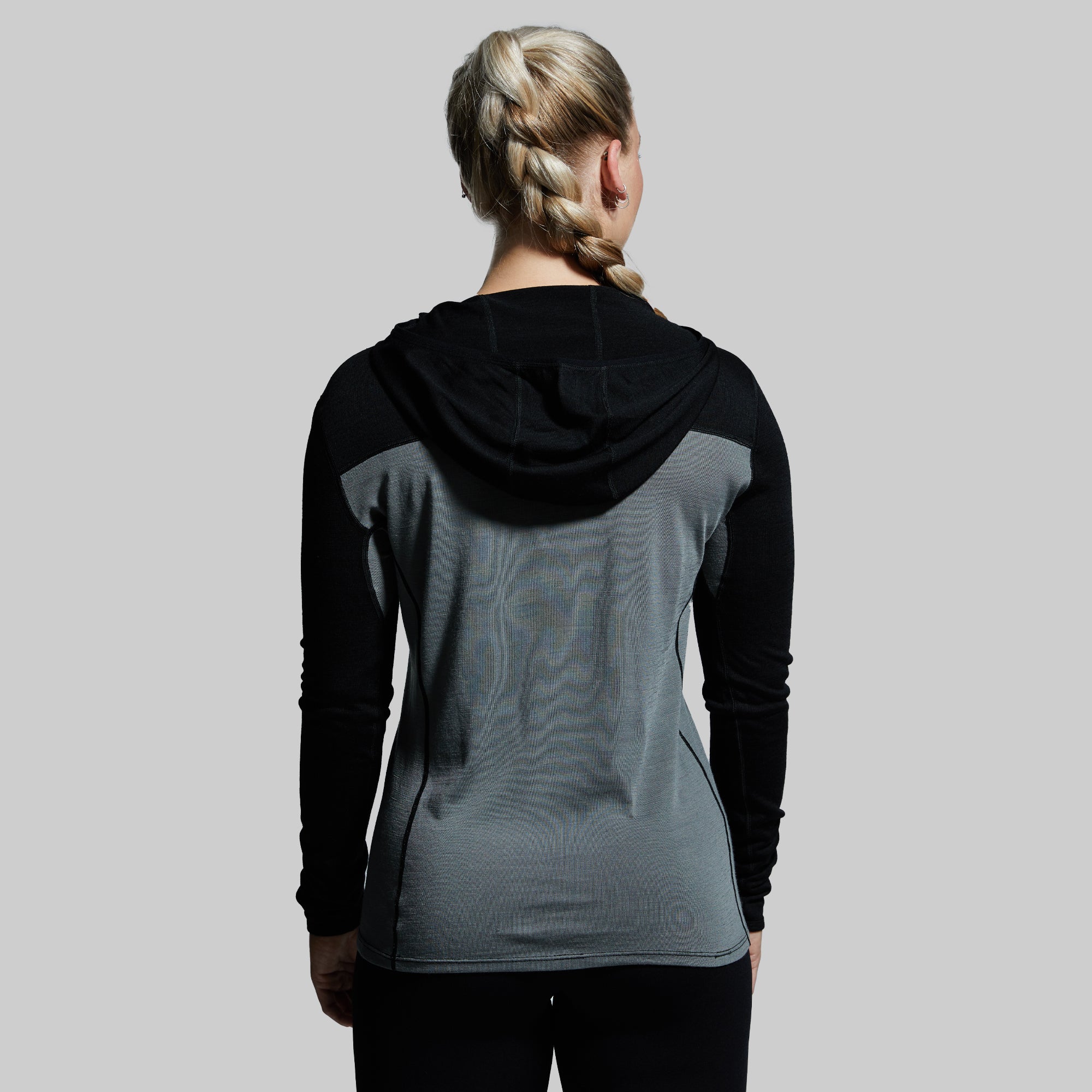 Women's Ridgeline Half Zip Hoodie (Black) - Image 2