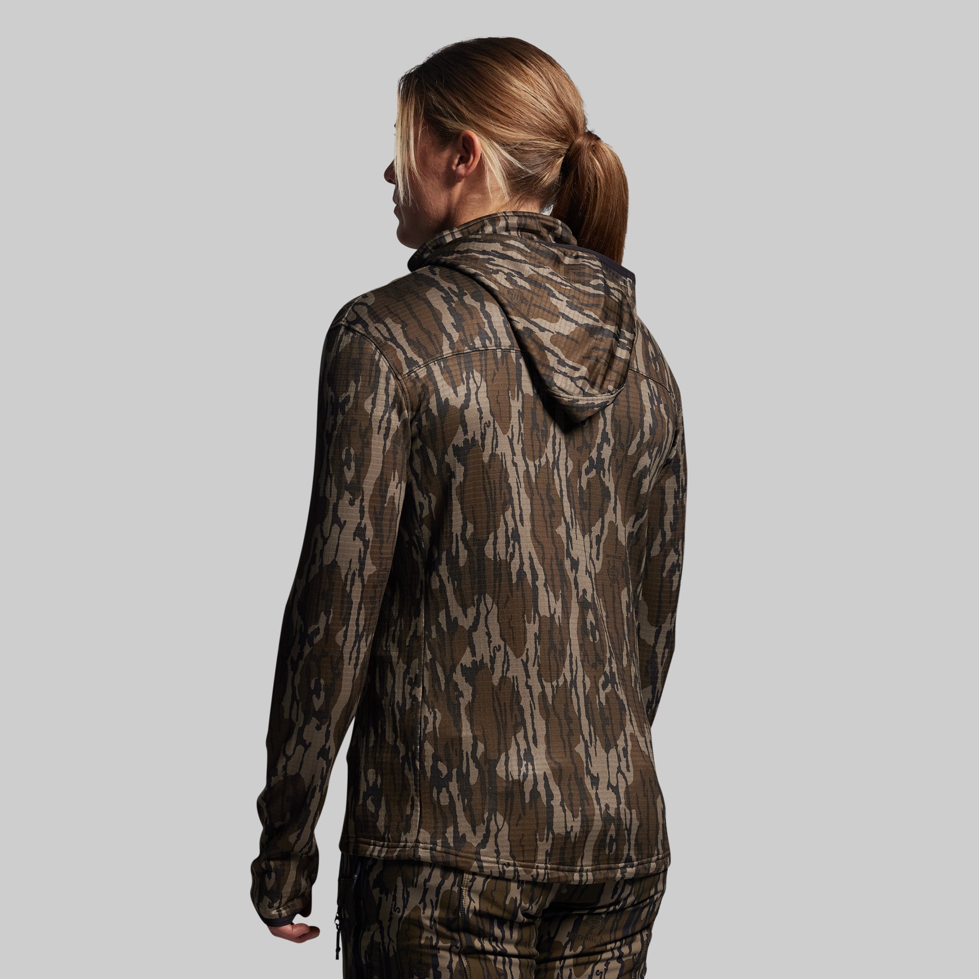 Women's Quiver Half Zip Hoodie 2.0 (Mossy Oak® Original Bottomland®) - Image 2