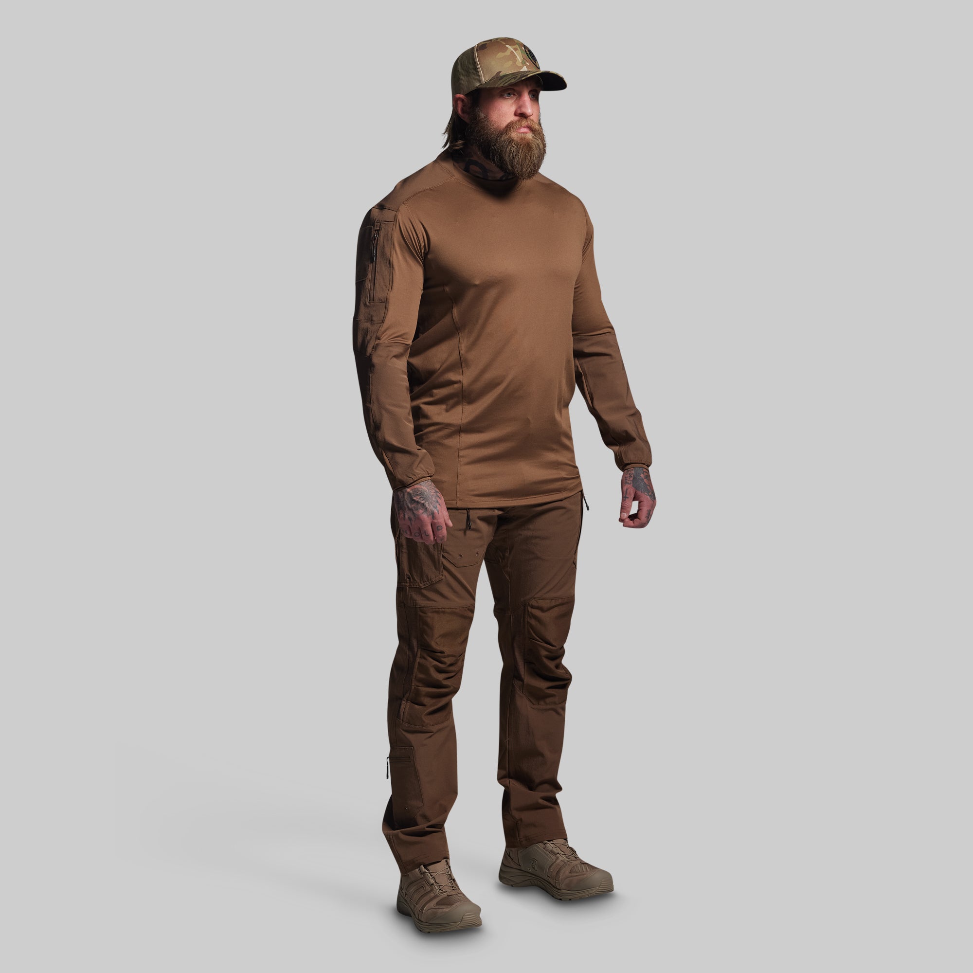 Long Sleeve Op Top (Coyote Brown) - Image 6