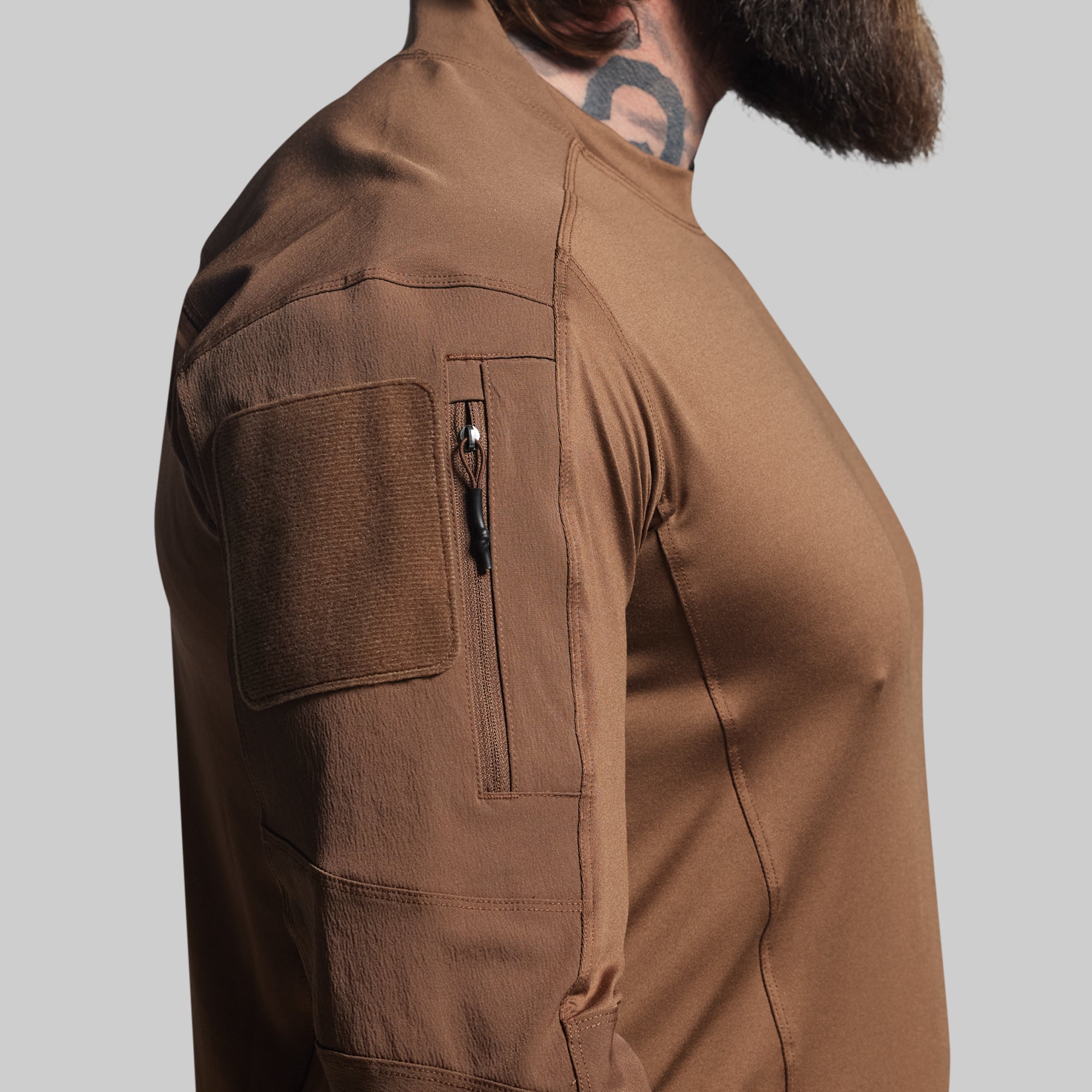 Long Sleeve Op Top (Coyote Brown) - Image 5