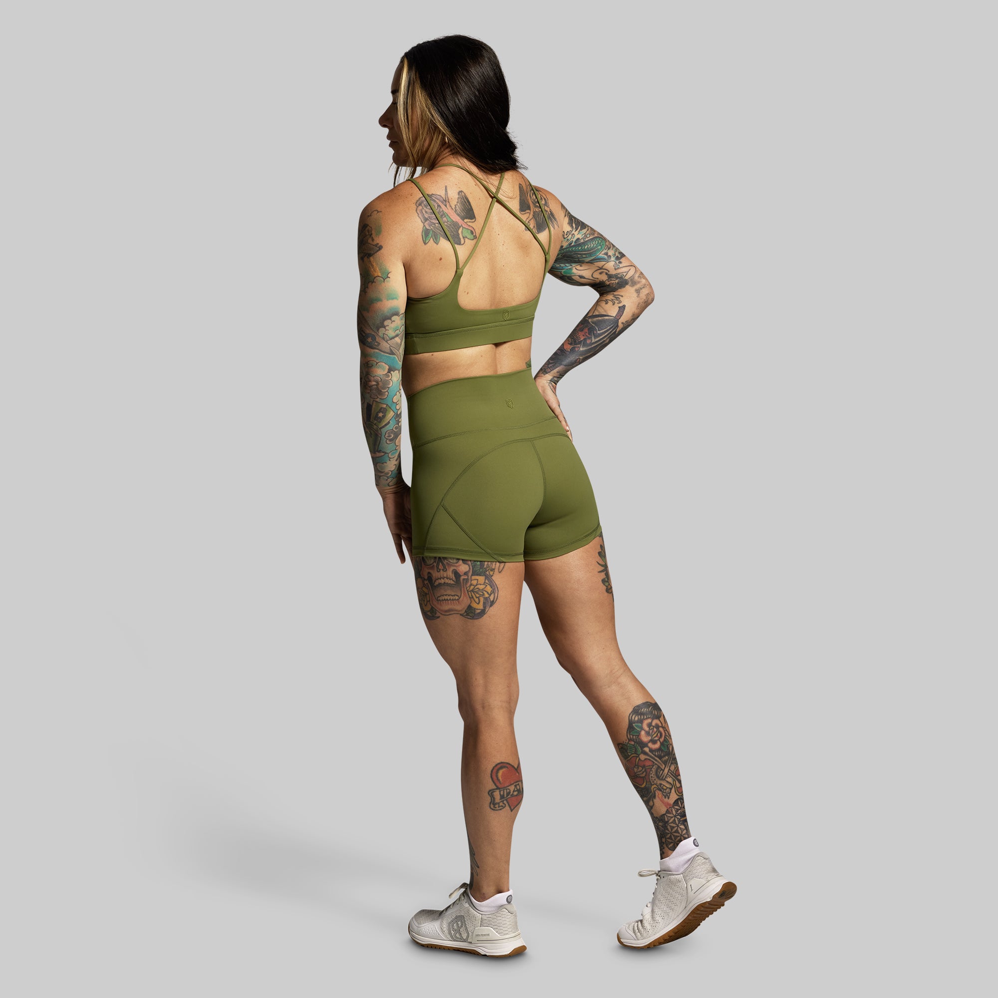 Your Go To Booty Short (Army Green) - Image 6
