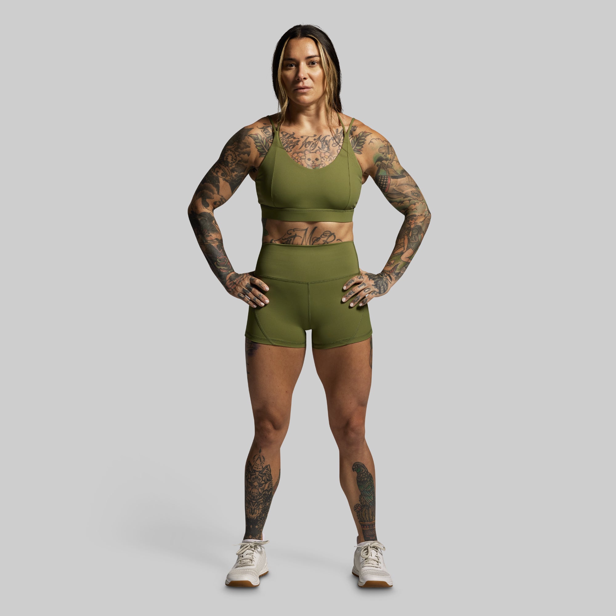 Your Go To Booty Short (Army Green) - Image 5