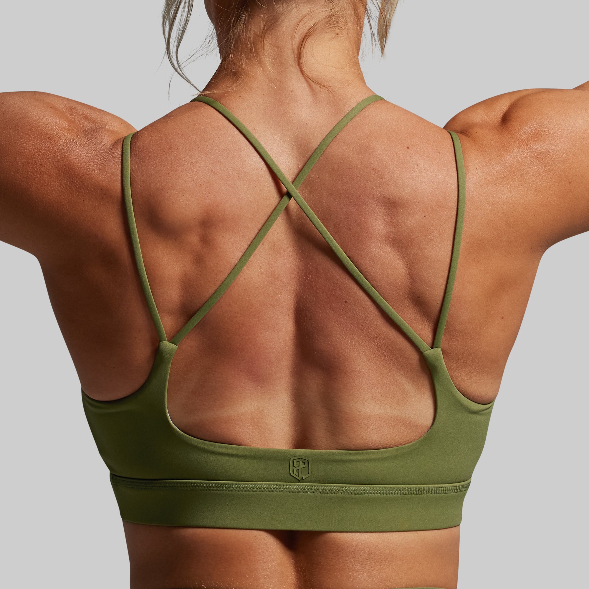 Exhale Sports Bra (Army Green) - Image 3