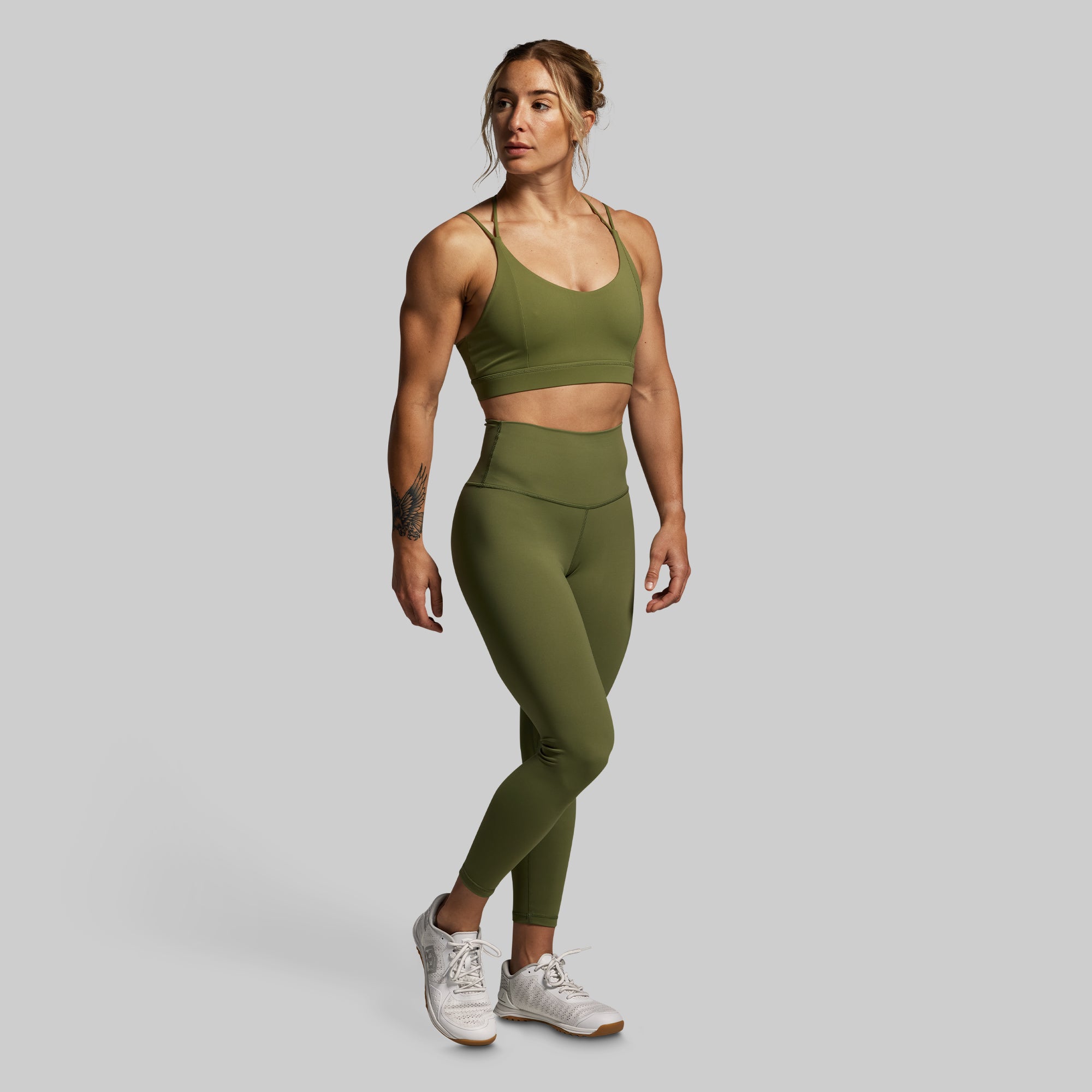 Exhale Sports Bra (Army Green) - Image 4
