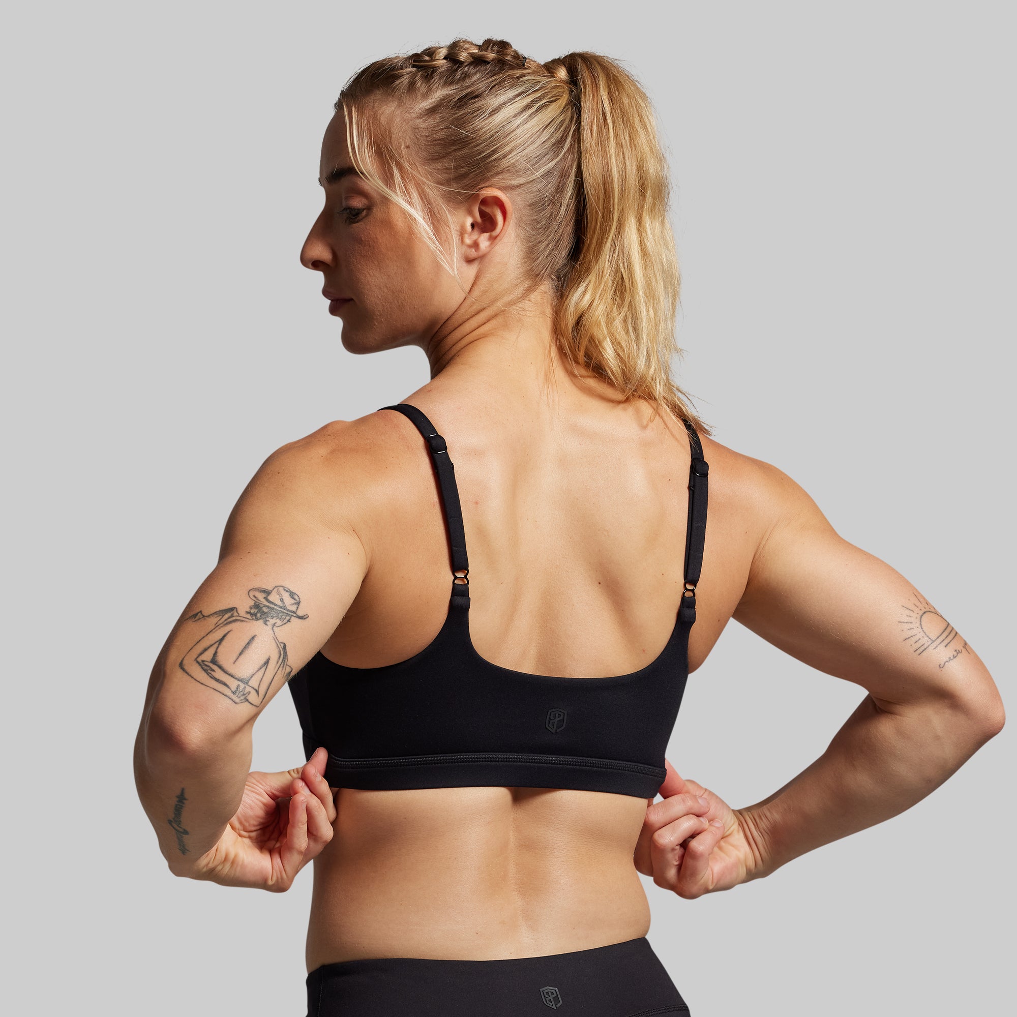 Reset Sports Bra (Black) - Image 2