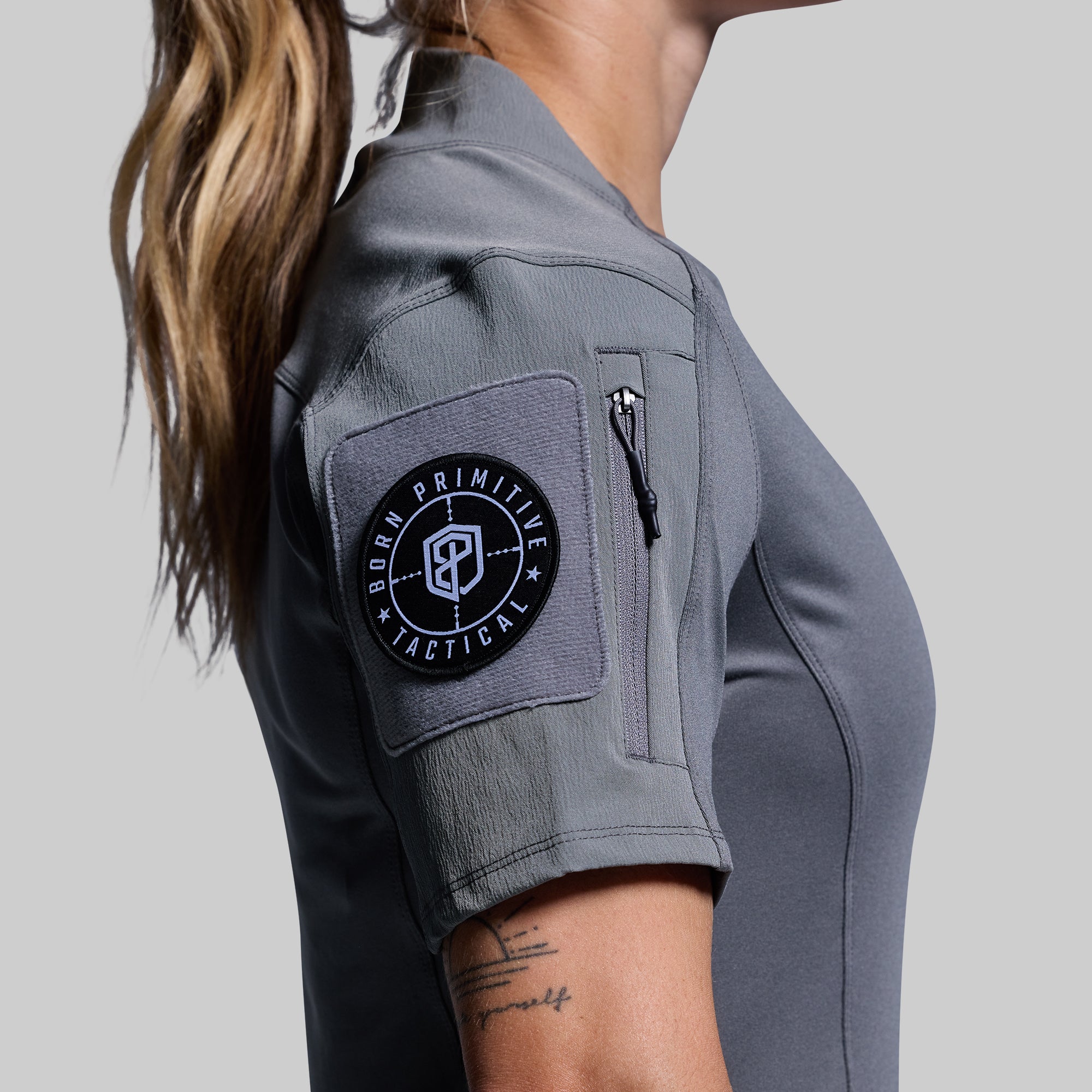 Women's Op Top (Wolf Grey) - Image 4