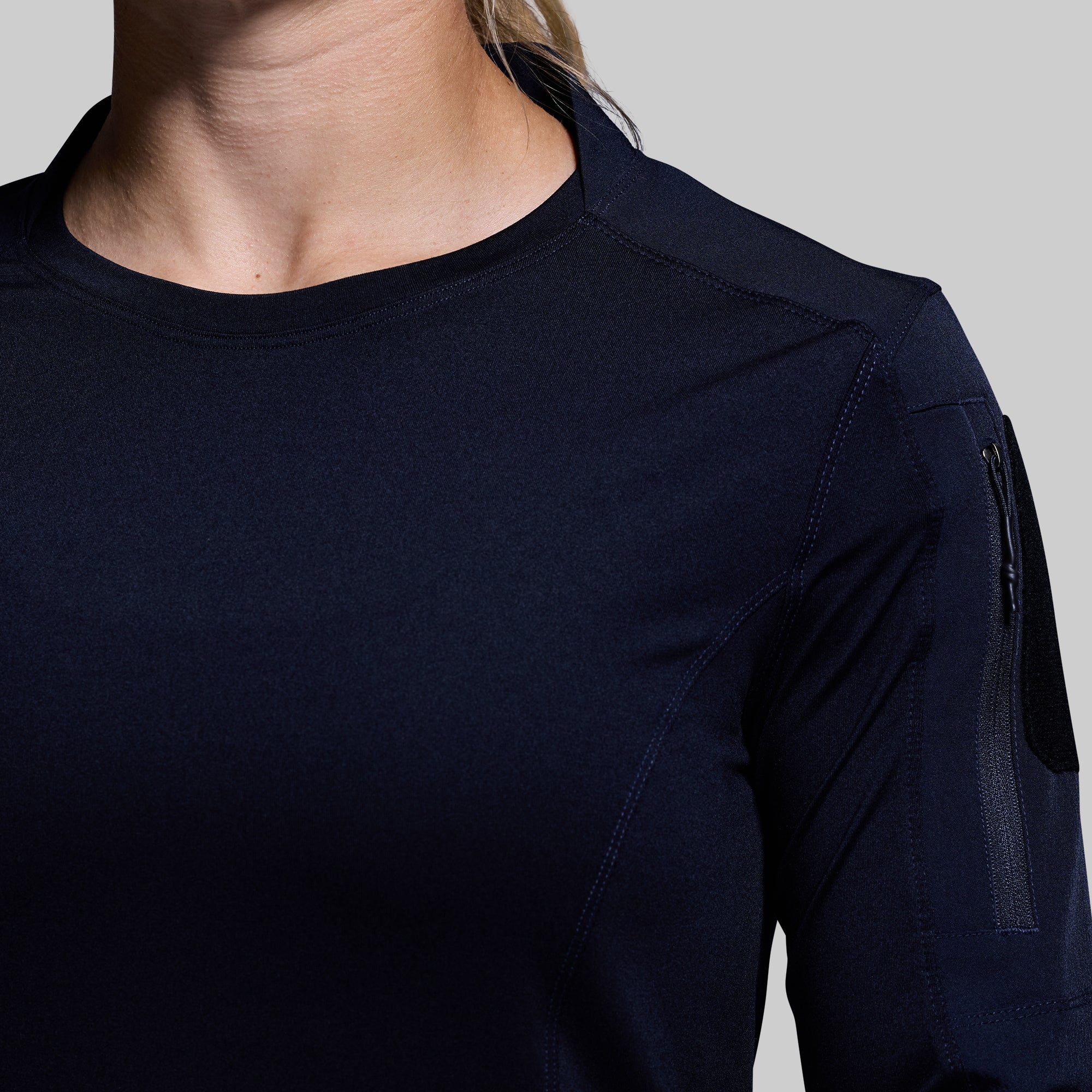 Women's Long Sleeve Op Top (Police Blue) - Image 5