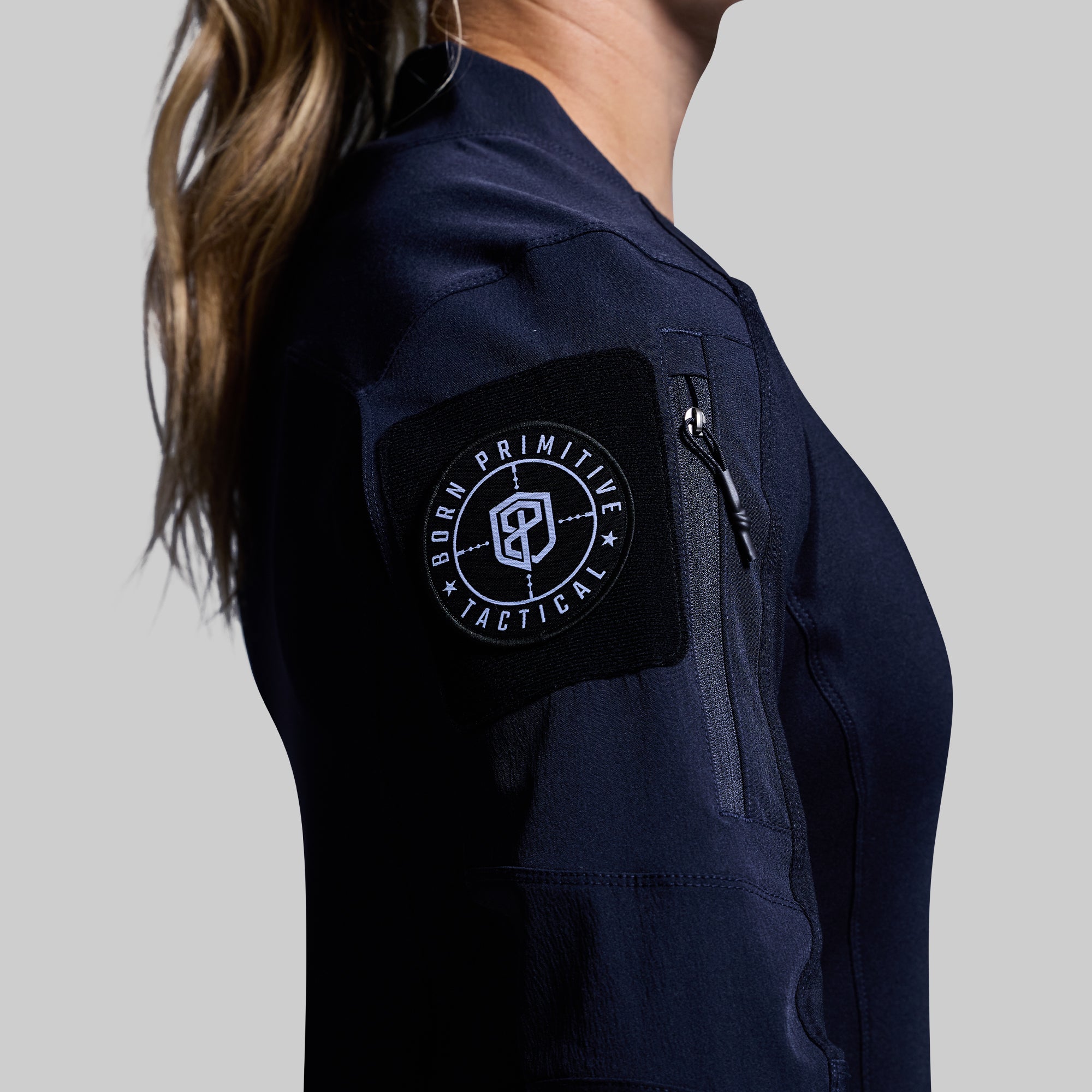Women's Long Sleeve Op Top (Police Blue) - Image 4