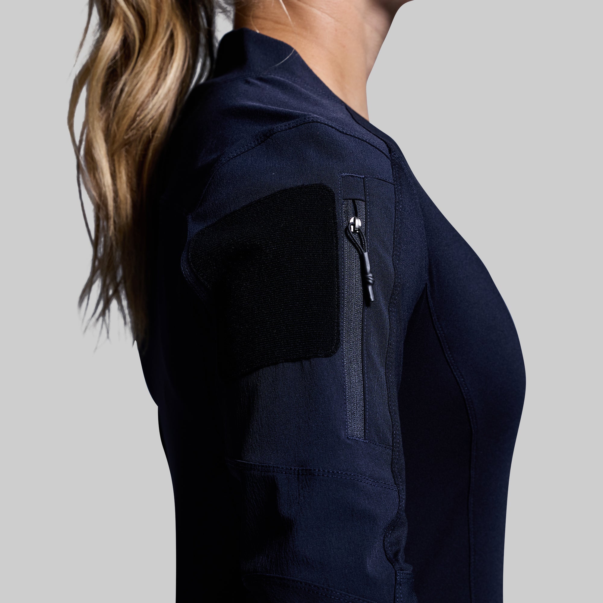 Women's Long Sleeve Op Top (Police Blue) - Image 3