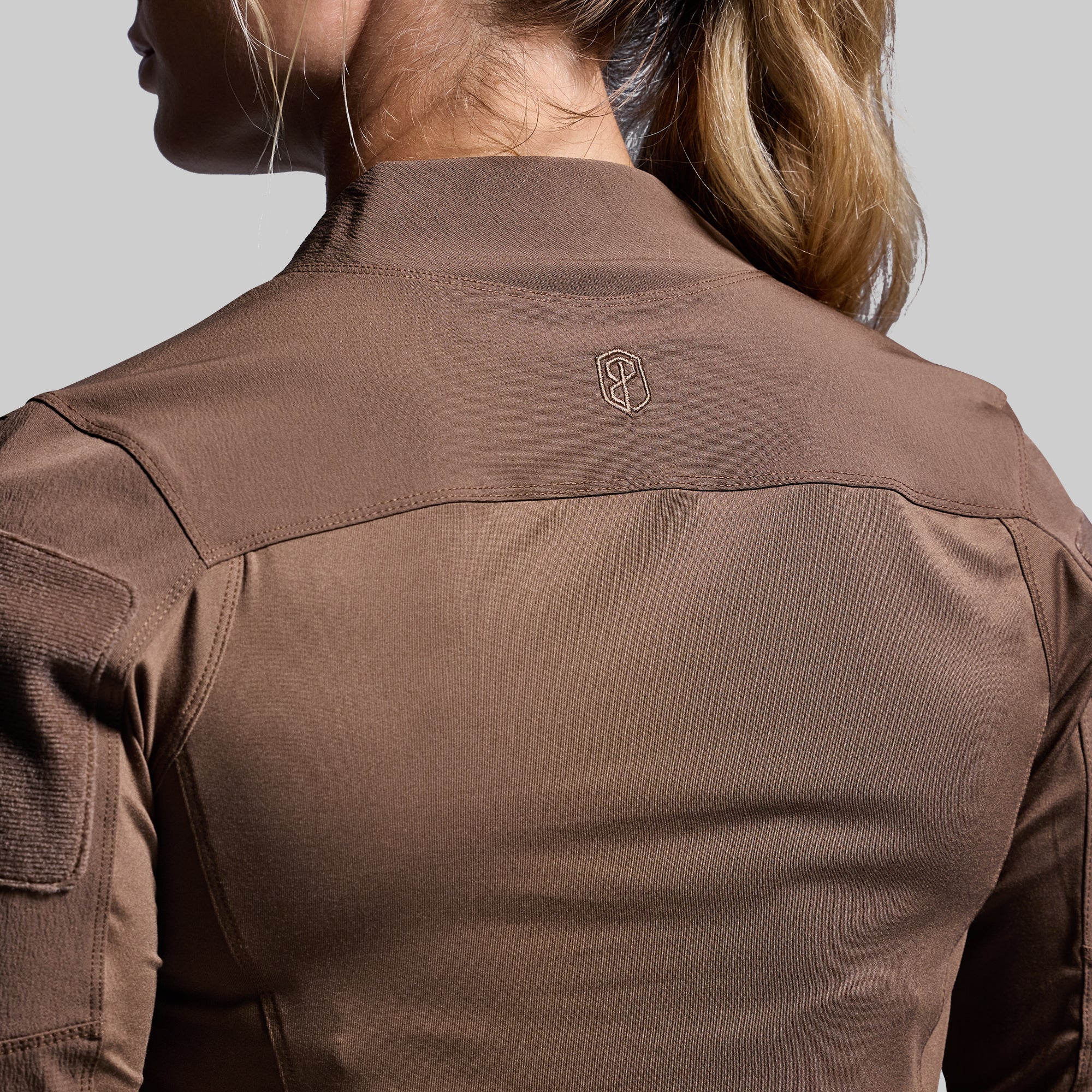 Women's Long Sleeve Op Top (Coyote Brown) - Image 6