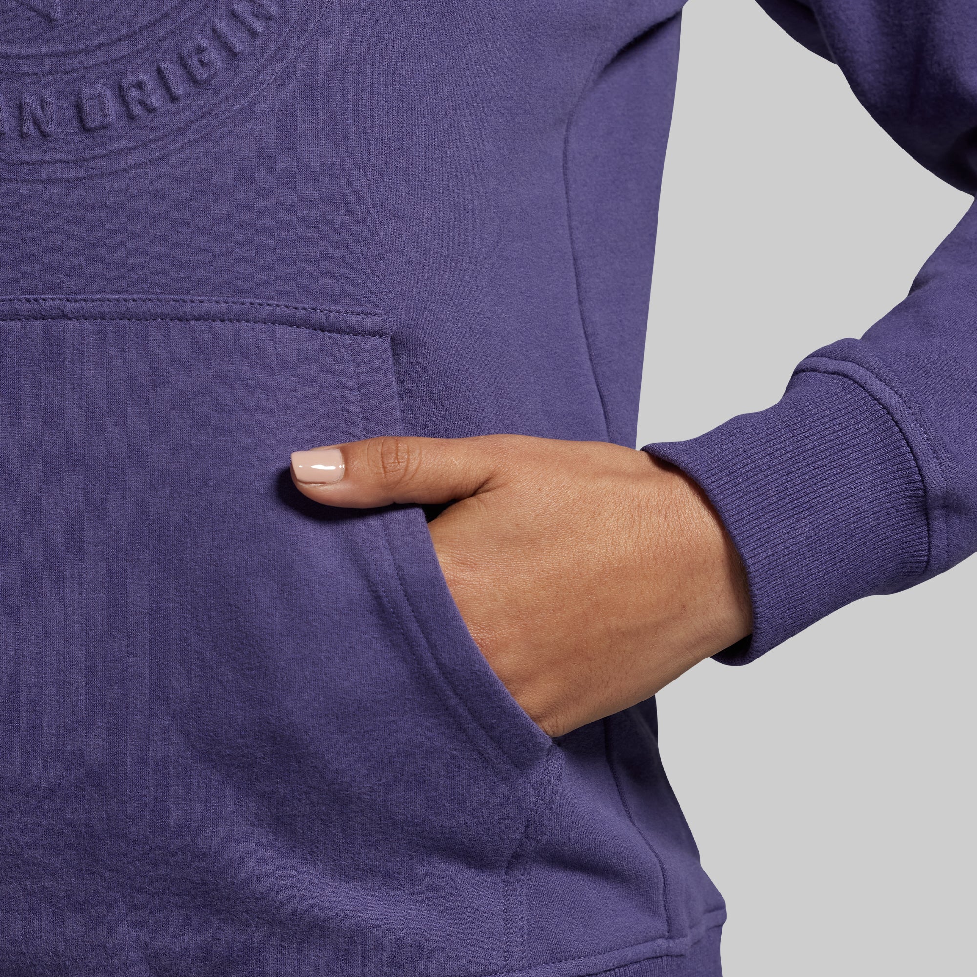 American Original Embossed Women's Unmatched Hoodie (Deep Sky) - Image 6