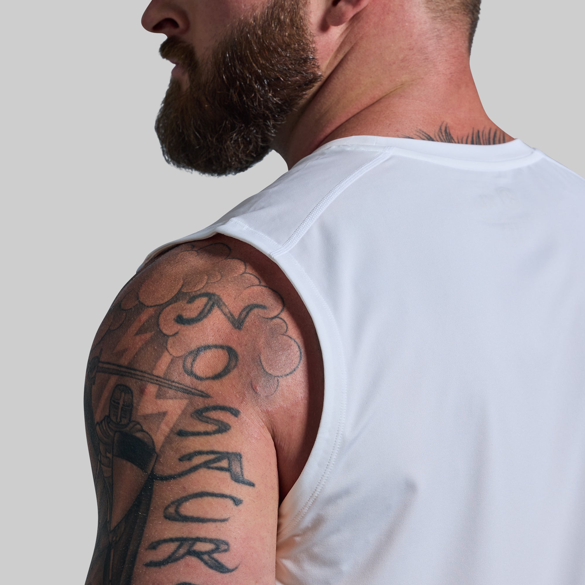 Training Muscle Tank (White) - Image 3