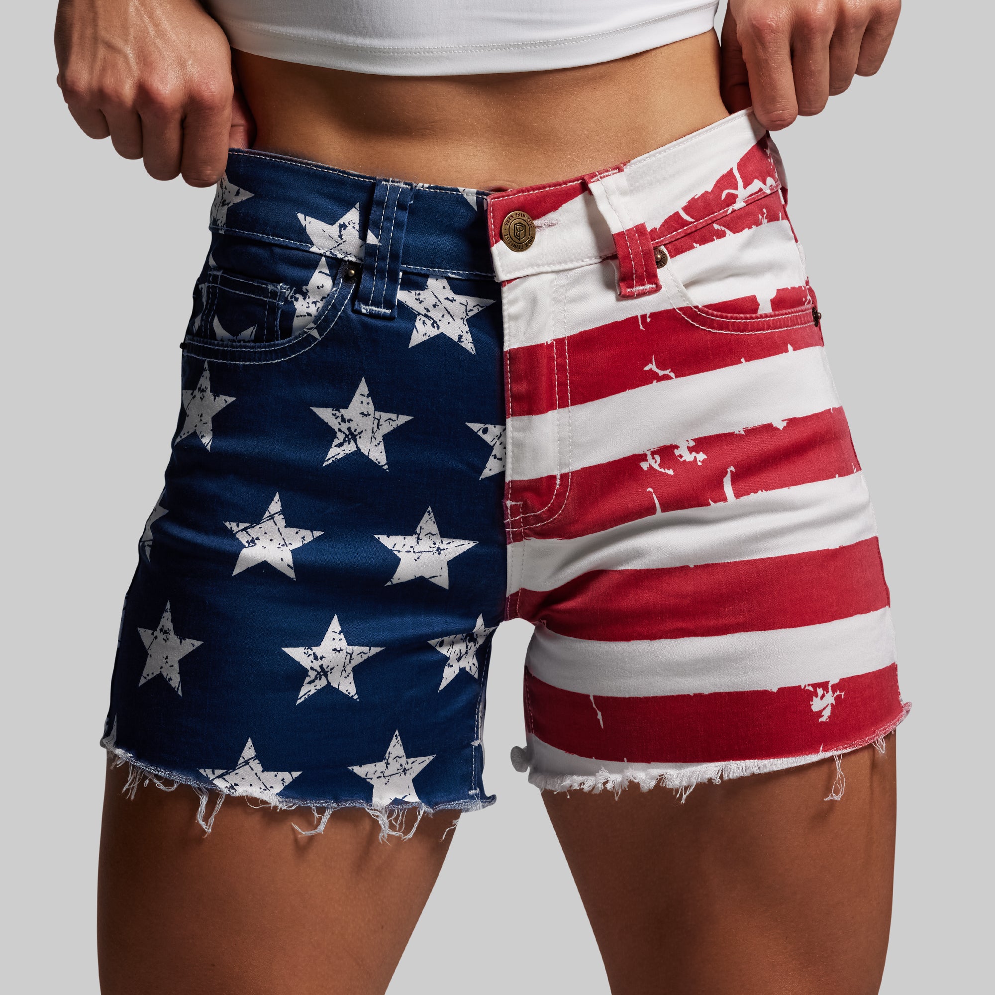 FLEX Stretchy Jean Short (American Flag) - Image 2