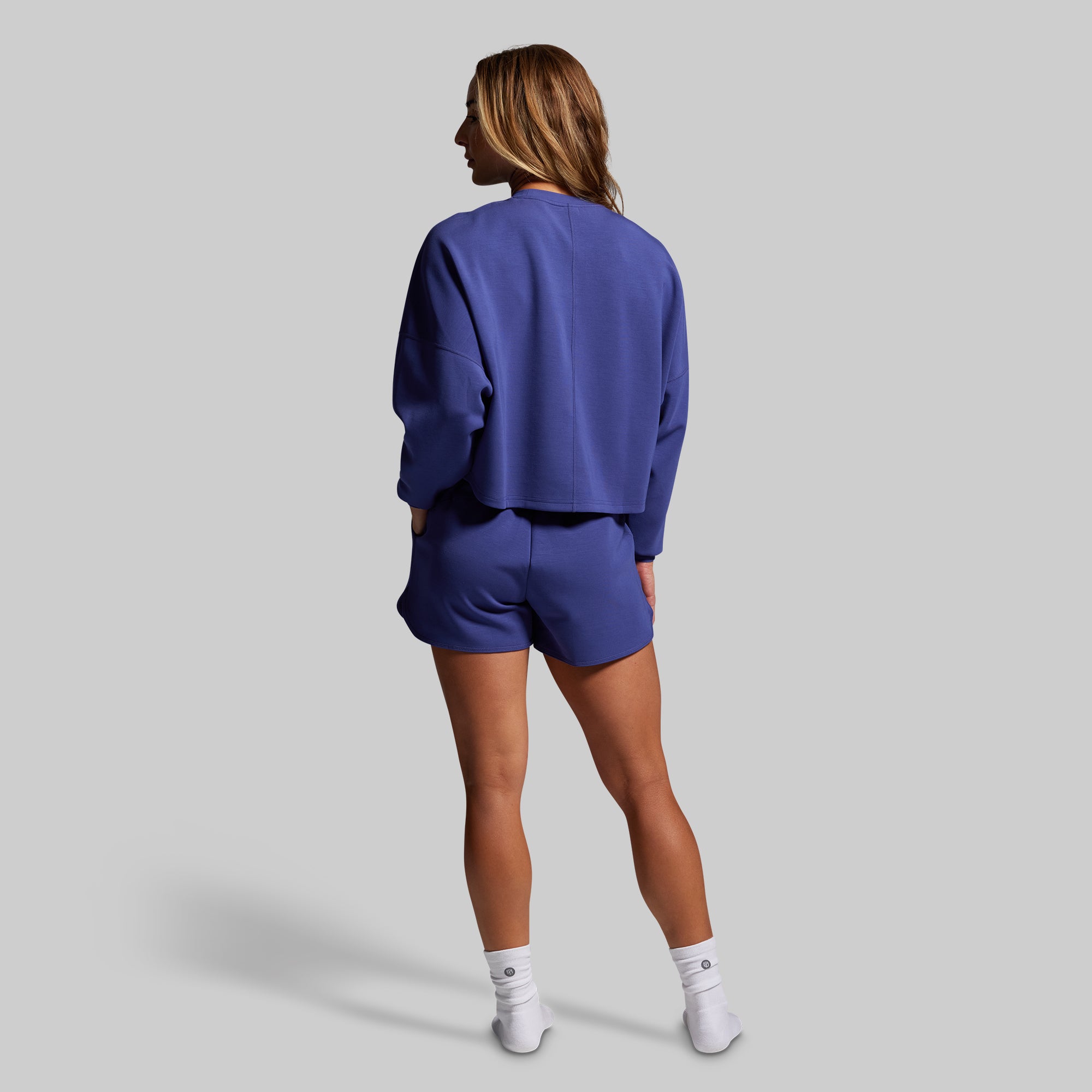 Lounge Lux Cropped Pullover (Deep Sky) - Image 7