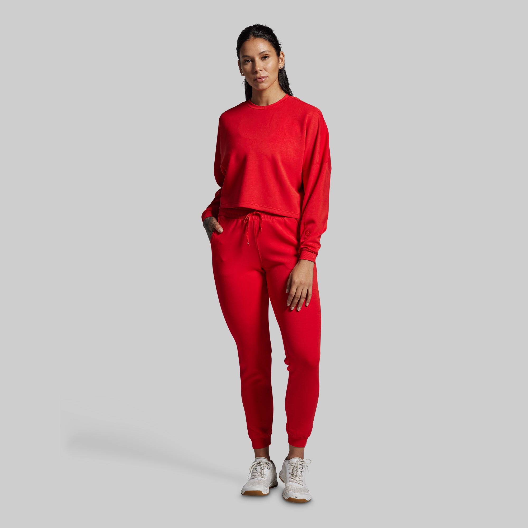 Lounge Lux Cropped Pullover (Adrenaline) - Image 5
