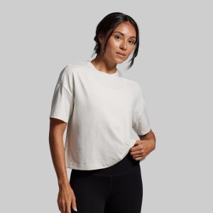 BP Premium Basic Crop Tee (Sand)