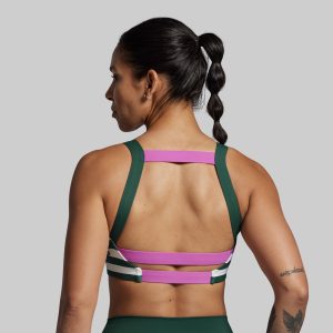 Moxie Sports Bra (Grove Stripe)