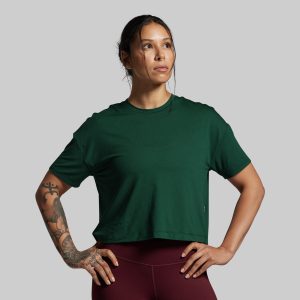 BP Premium Basic Crop Tee (Grove)
