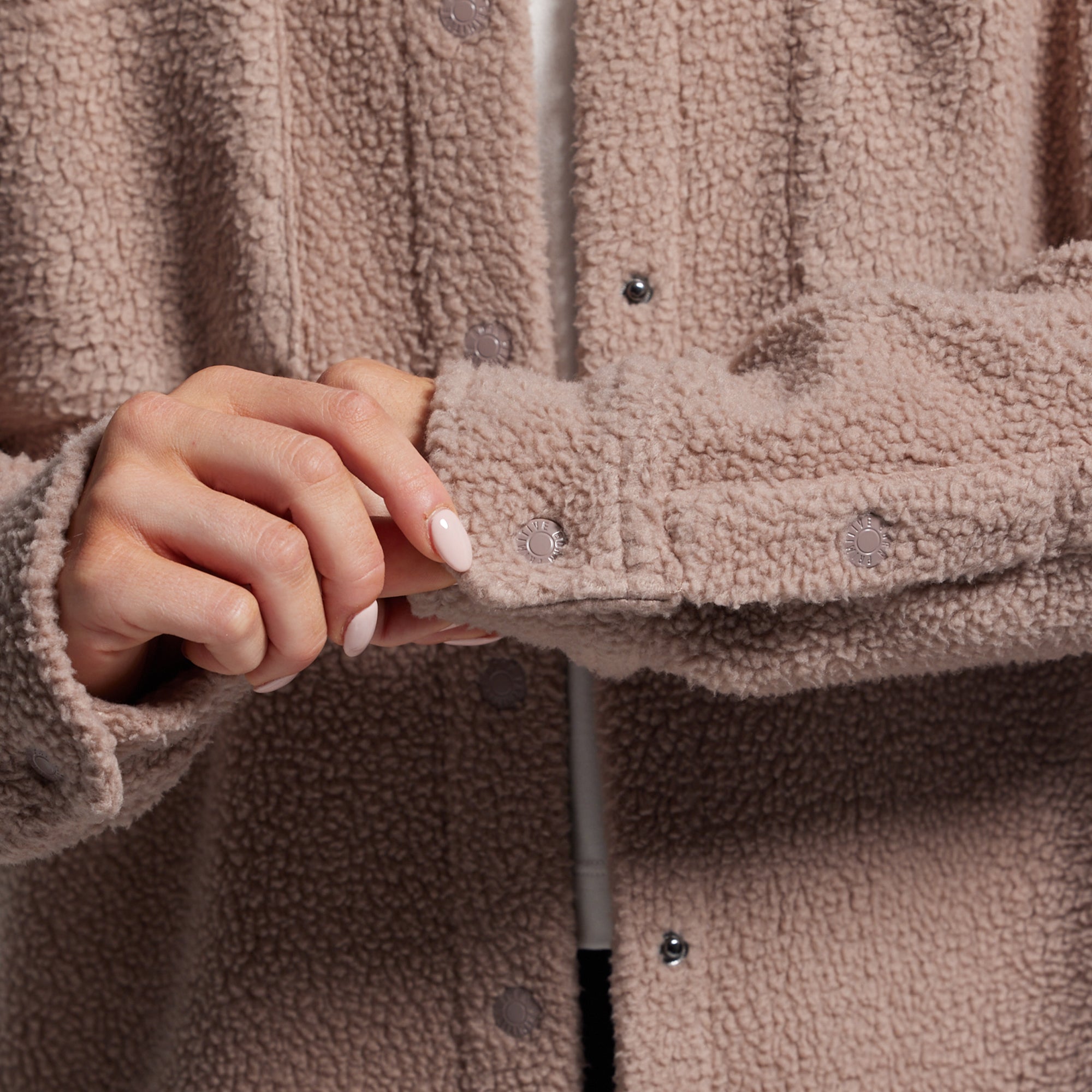 Between the Lines Fleece Jacket (Java) - Image 3